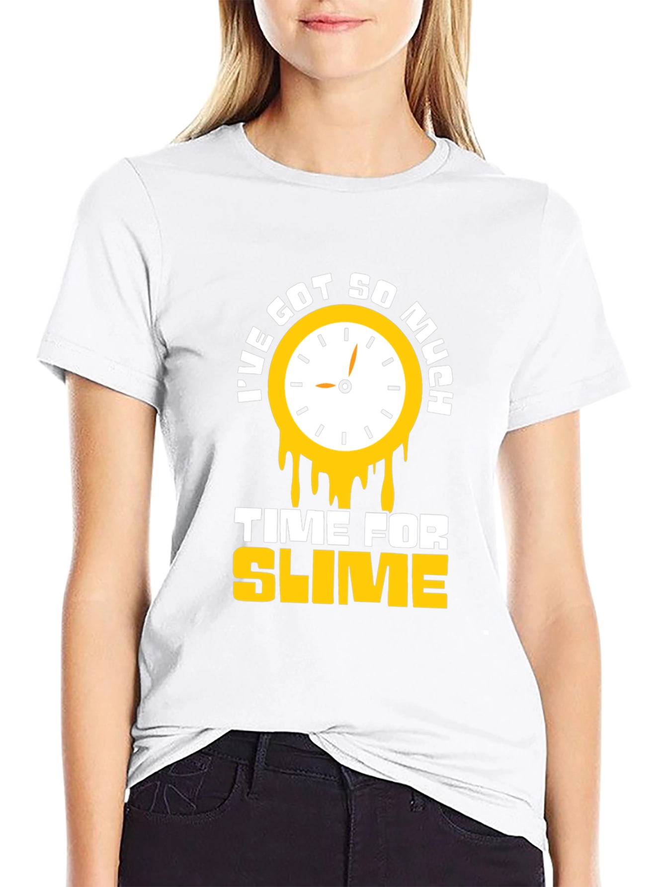 Time for Slime Black Graphic T-Shirt
