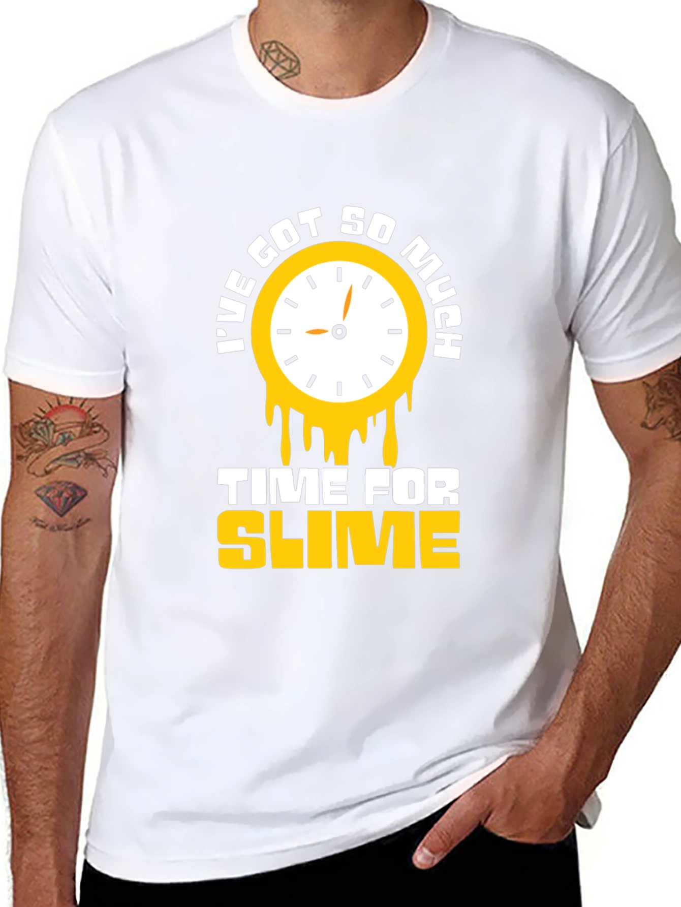 Time for Slime Black Graphic T-Shirt