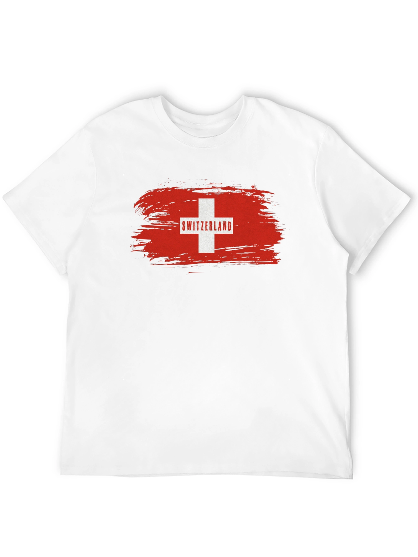 Switzerland Flag T-Shirt - Black Graphic Tee