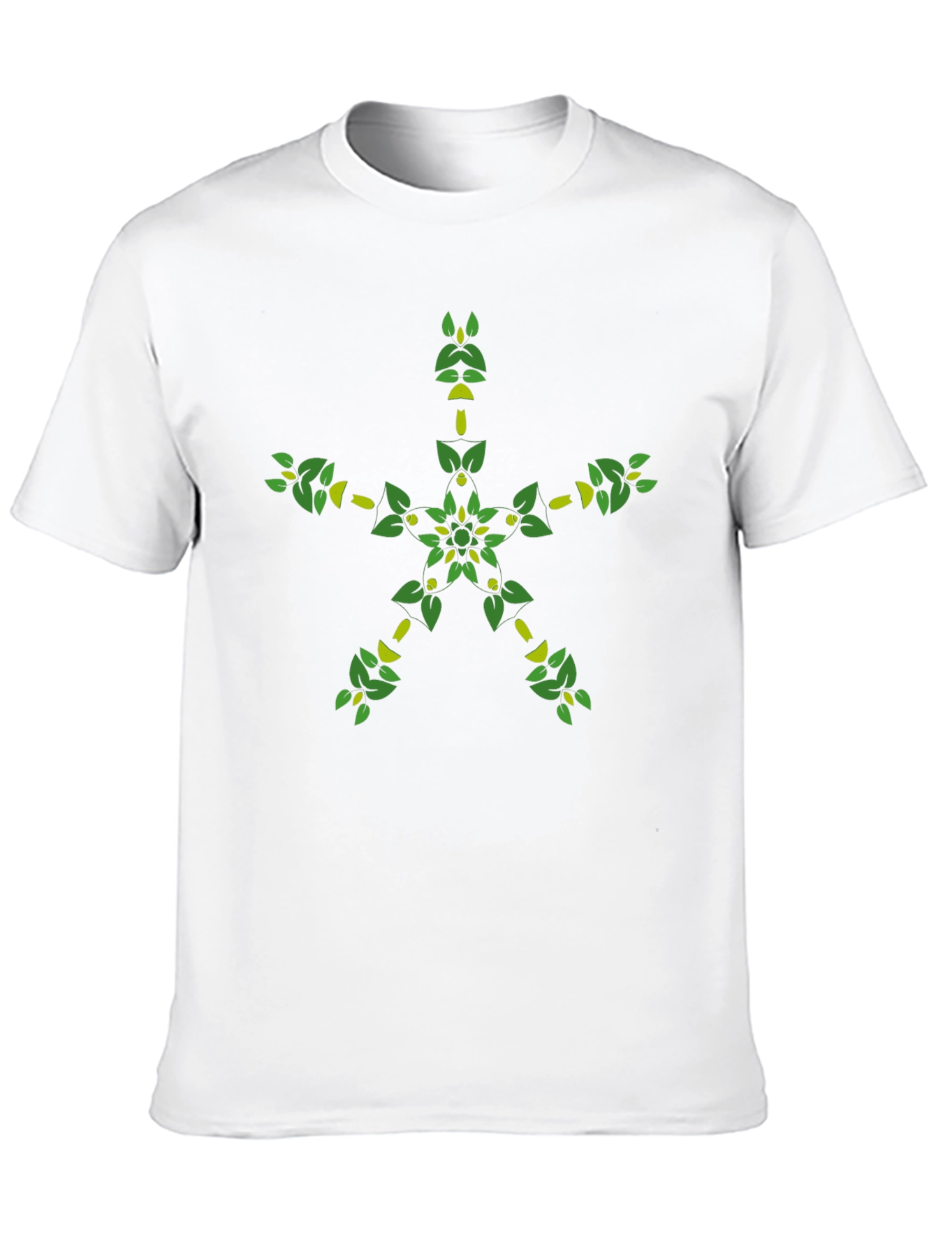 Botanical Star Graphic Black T-Shirt