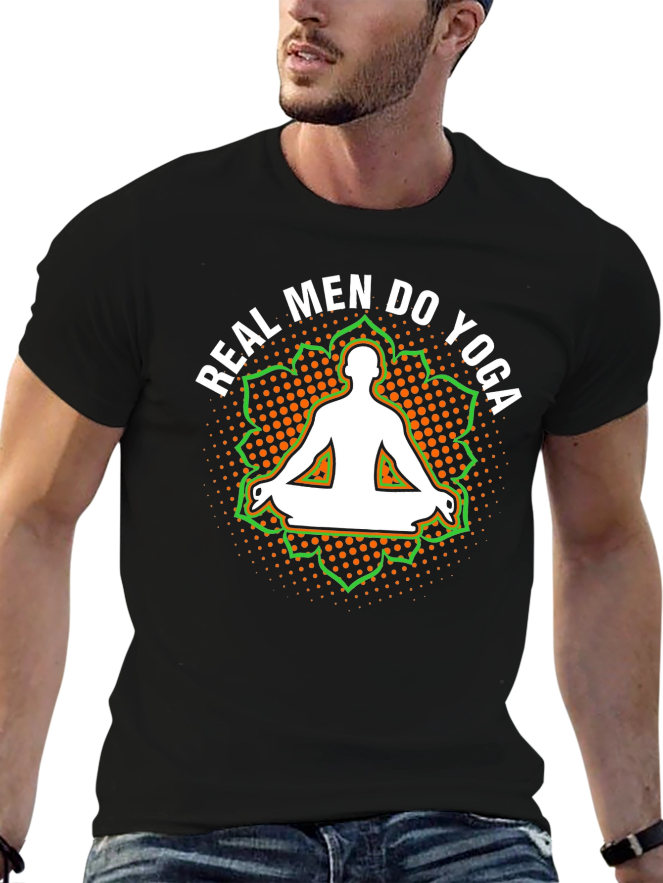 Real Men Do Yoga Graphic T-Shirt