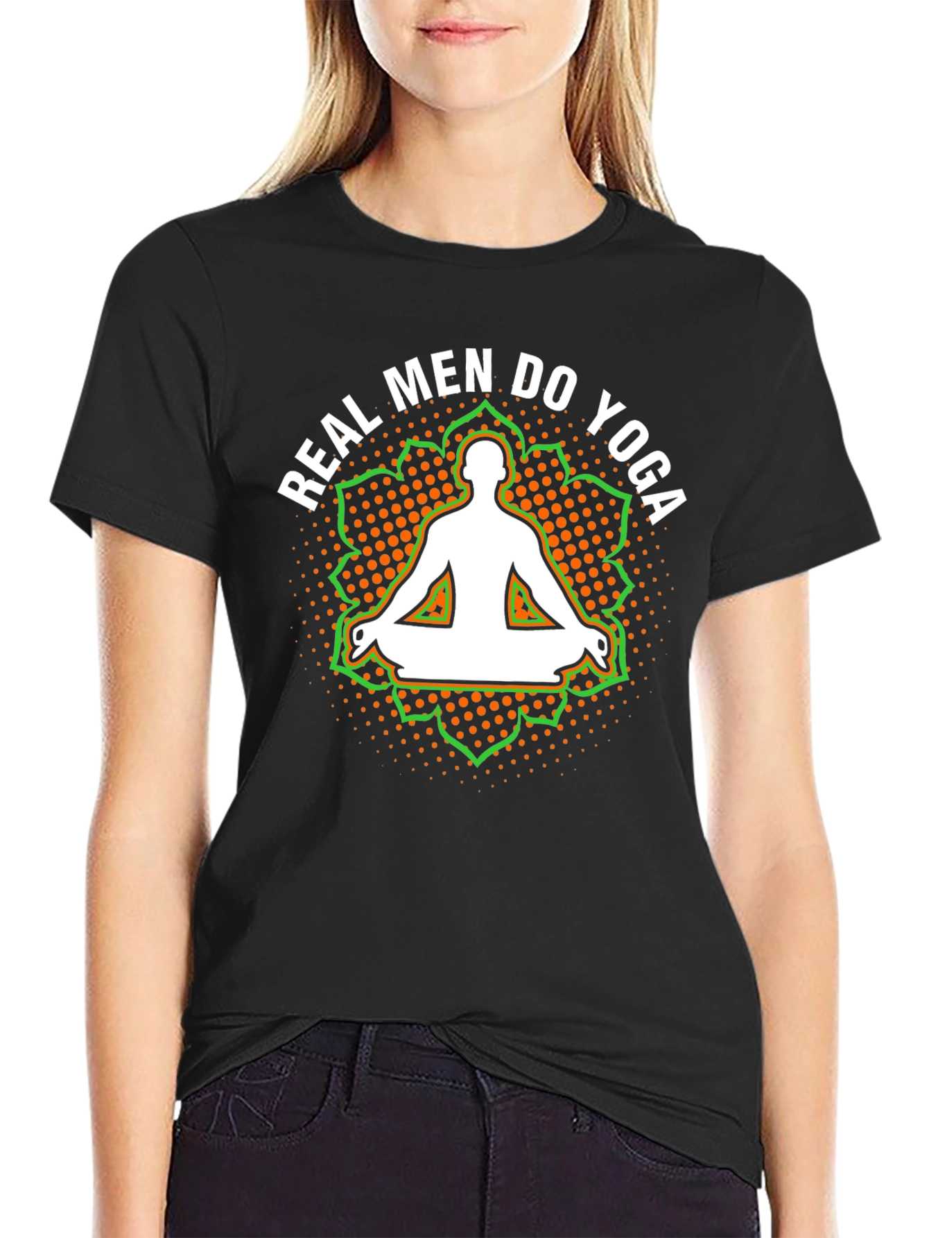 Real Men Do Yoga Graphic T-Shirt