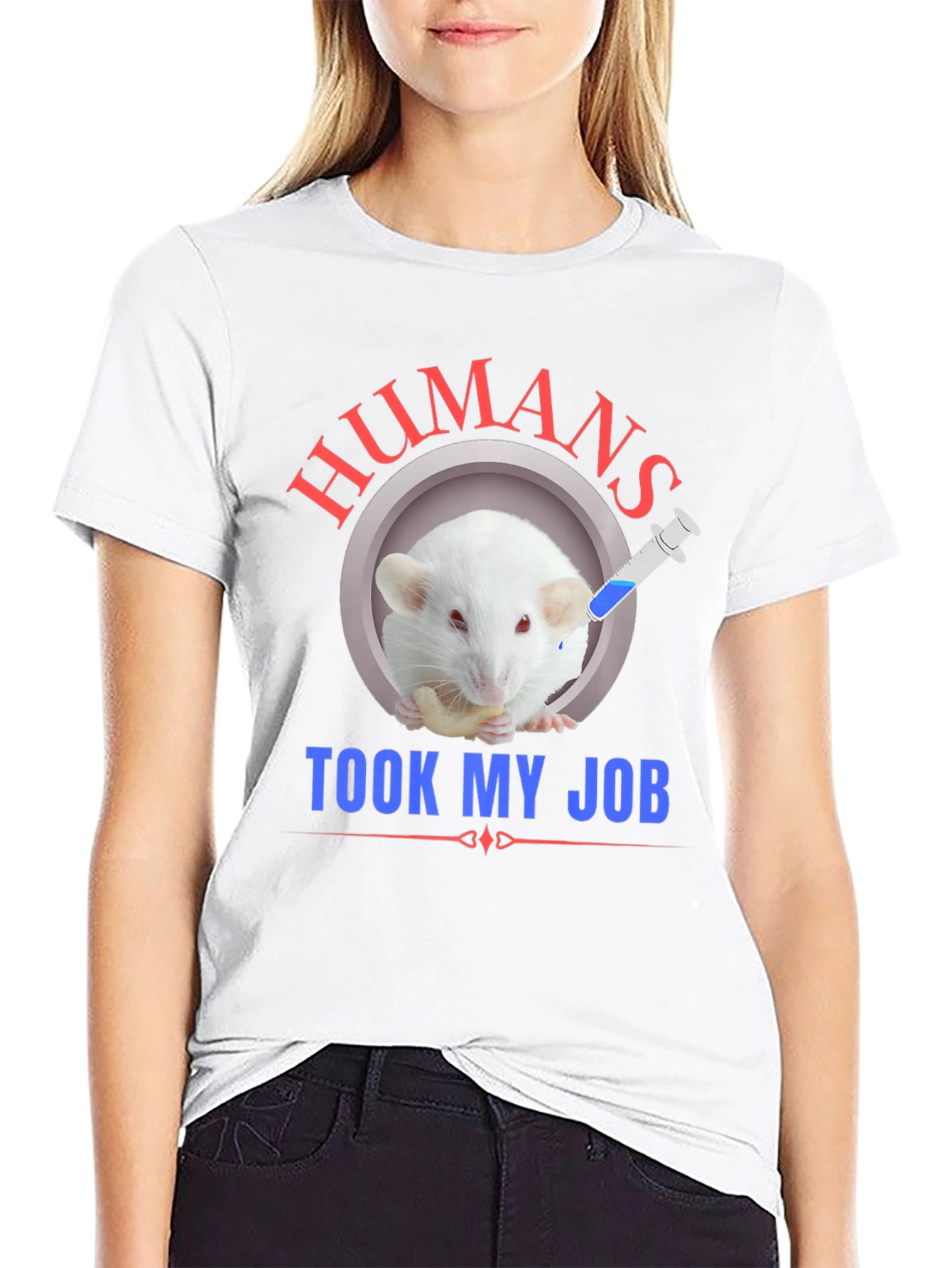 Humans Took My Job Funny Rat T-Shirt
