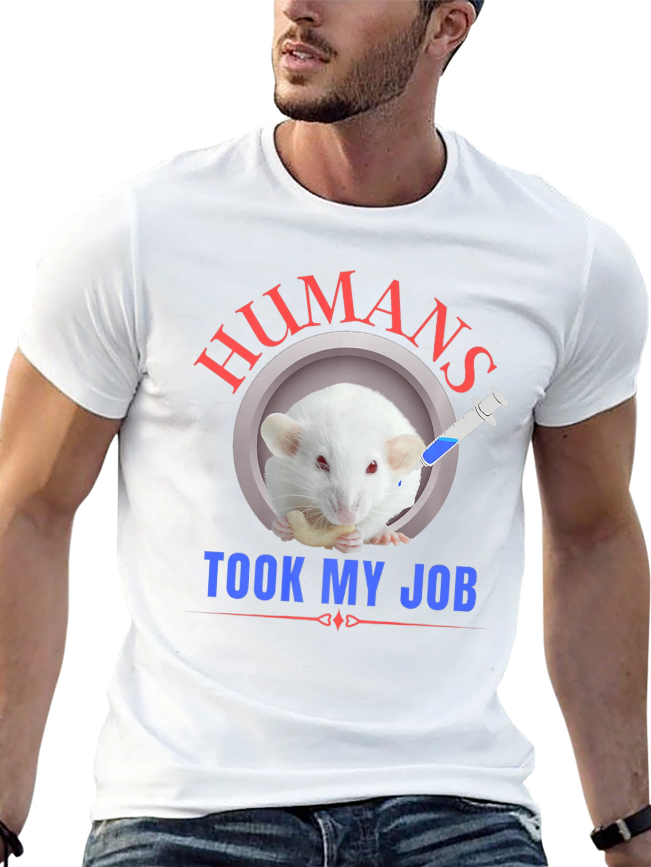 Humans Took My Job Funny Rat T-Shirt