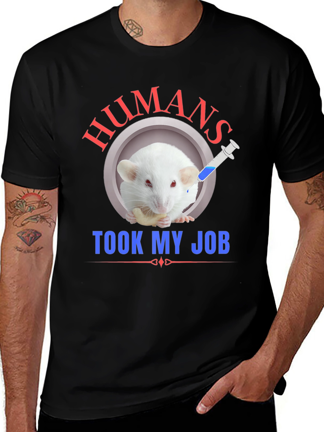 Humans Took My Job Funny Rat T-Shirt