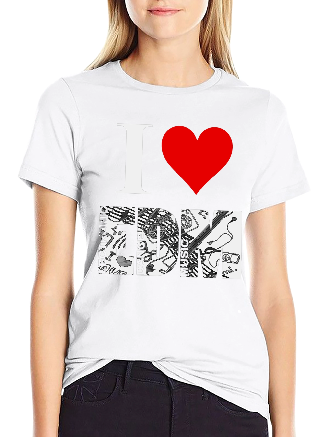 I Love EDM Graphic T-Shirt