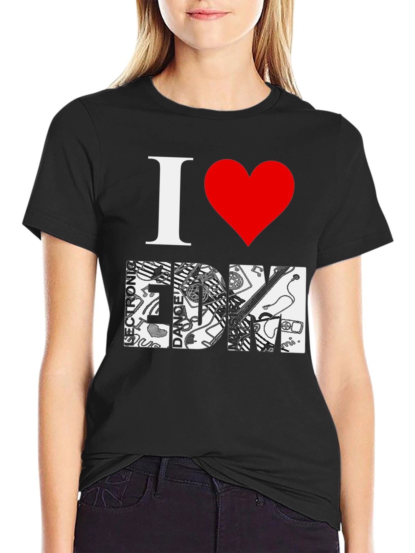 I Love EDM Graphic T-Shirt