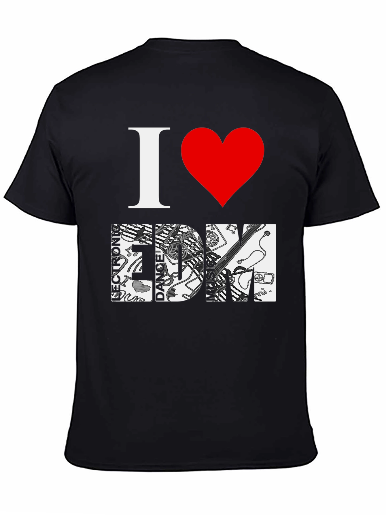 I Love EDM Graphic T-Shirt