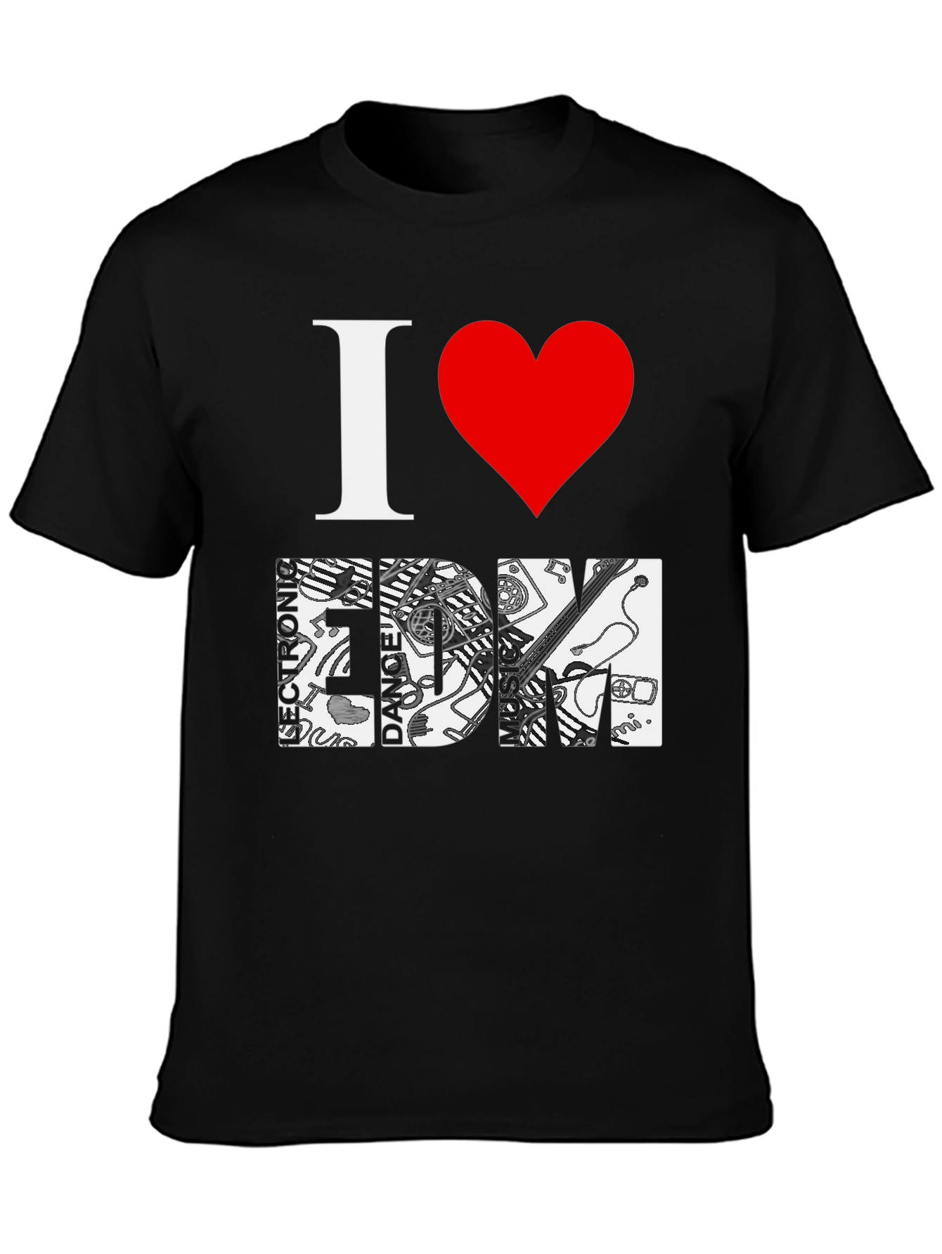I Love EDM Graphic T-Shirt
