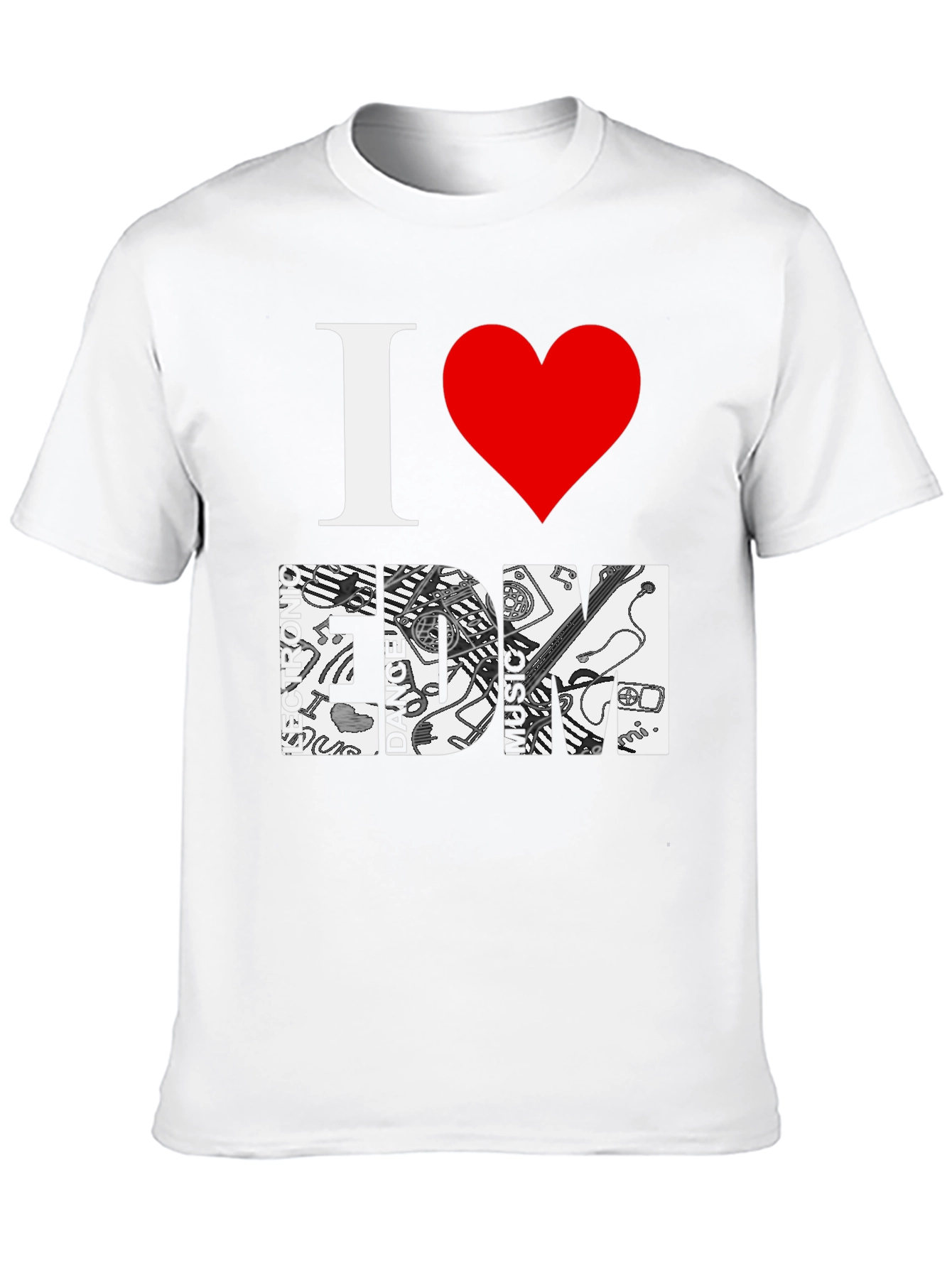 I Love EDM Graphic T-Shirt