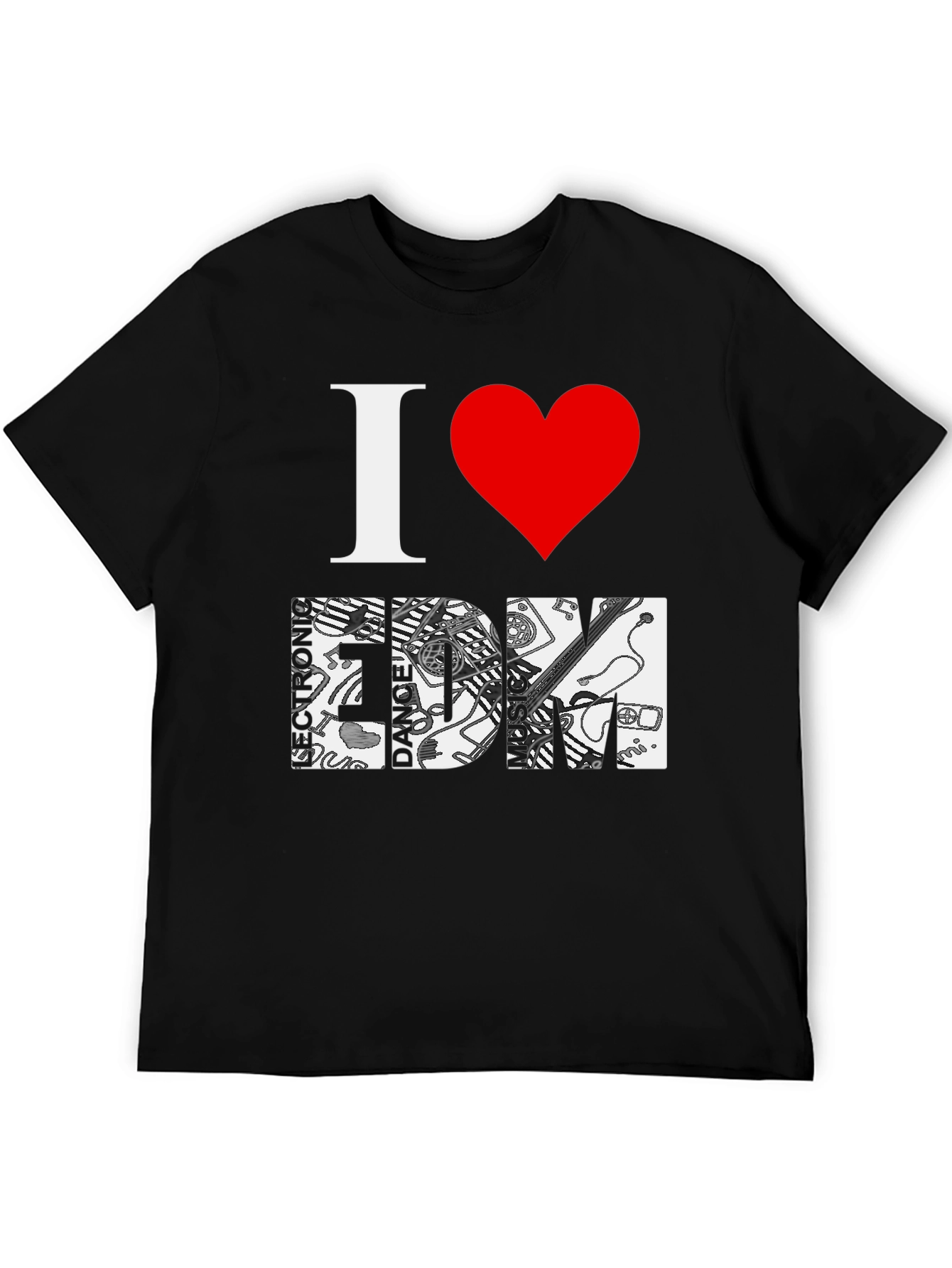 I Love EDM Graphic T-Shirt