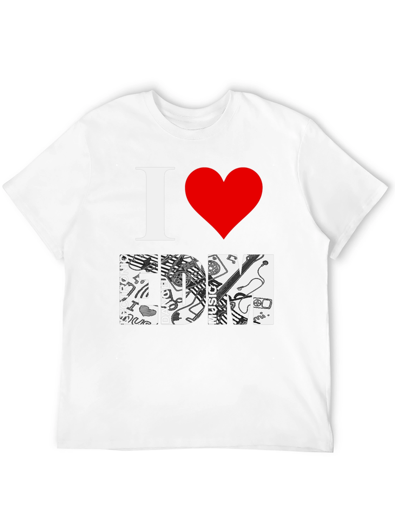 I Love EDM Graphic T-Shirt