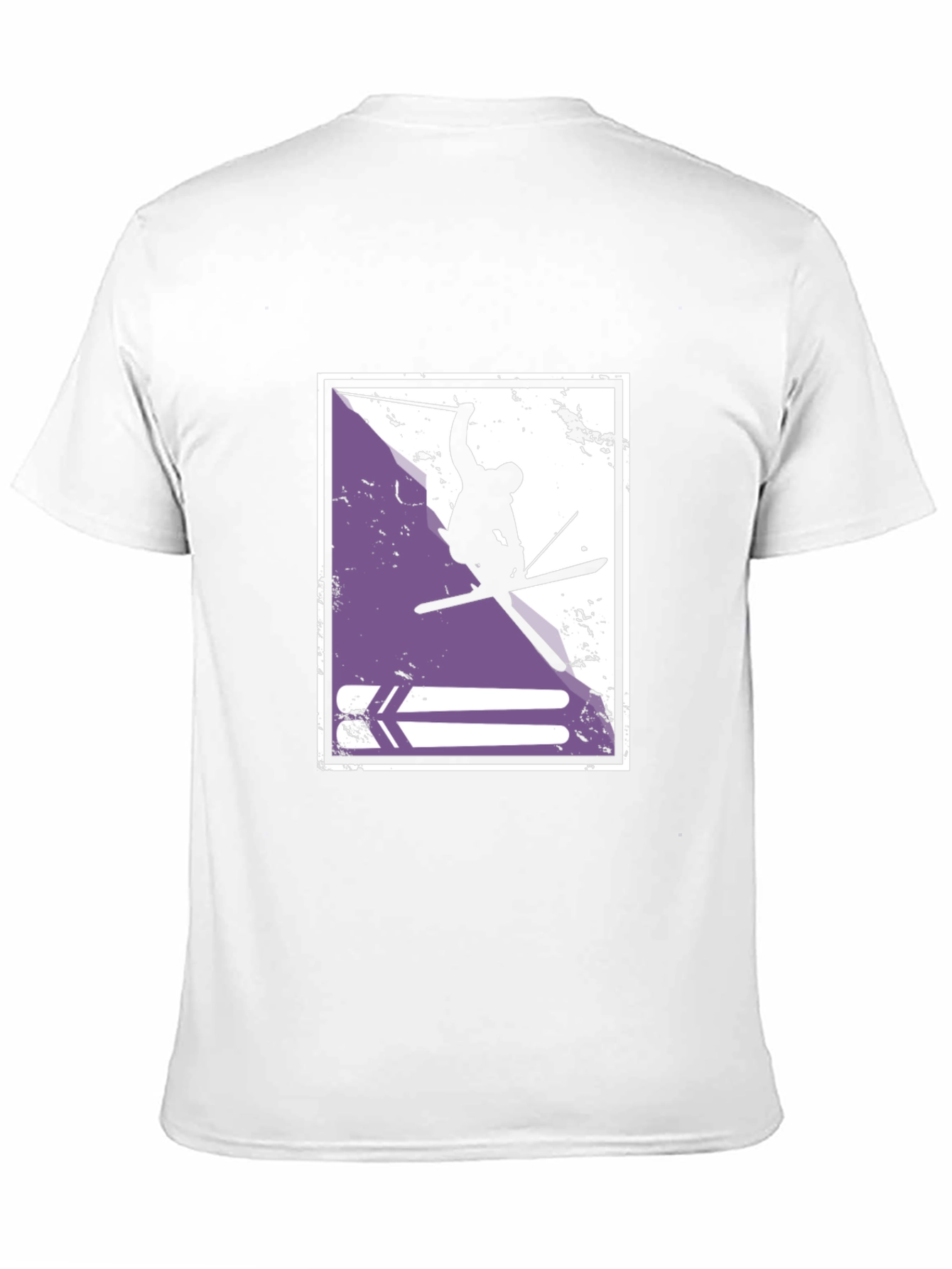 Ski Jumper Graphic T-Shirt - Stylish Black Tee