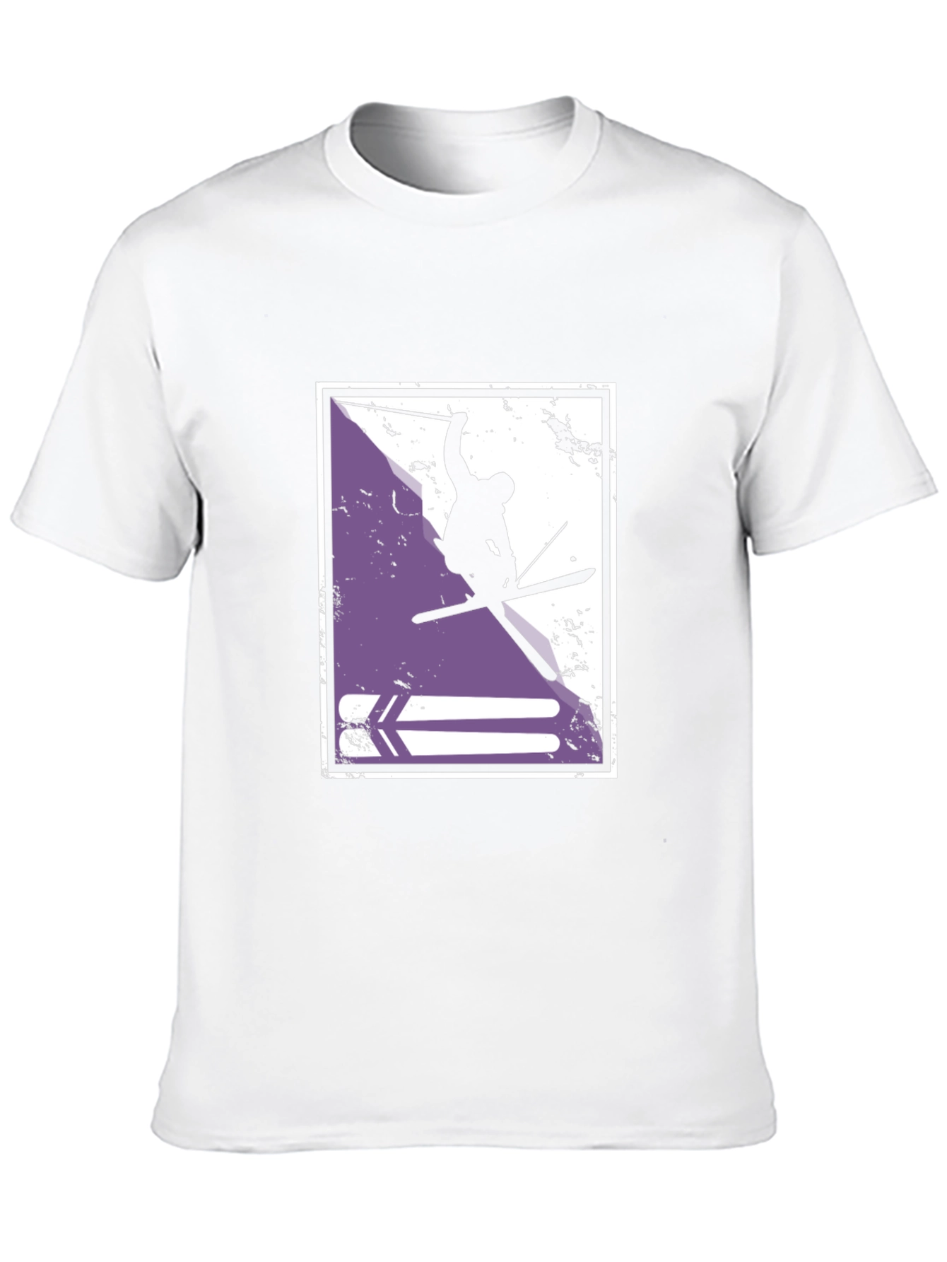 Ski Jumper Graphic T-Shirt - Stylish Black Tee