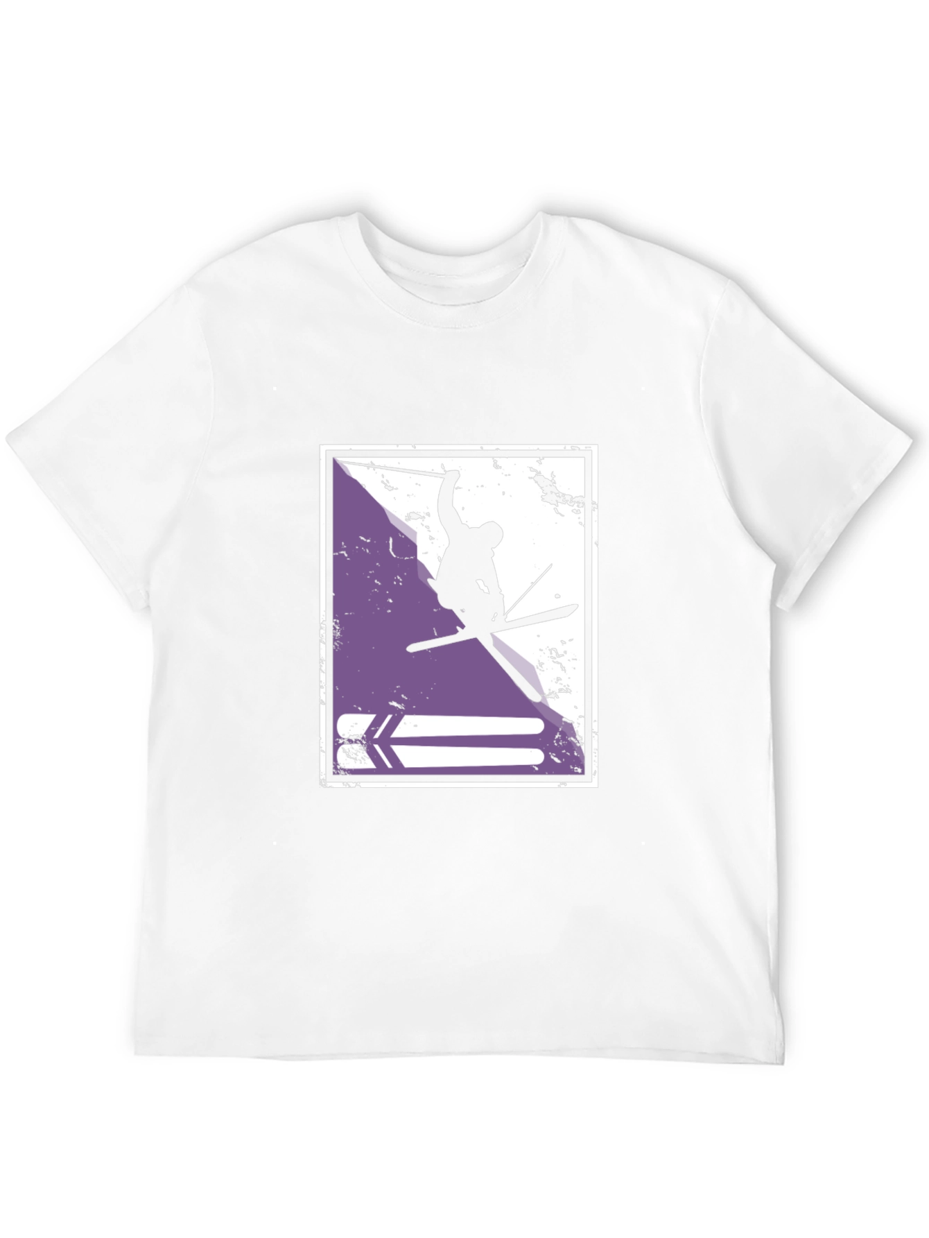 Ski Jumper Graphic T-Shirt - Stylish Black Tee