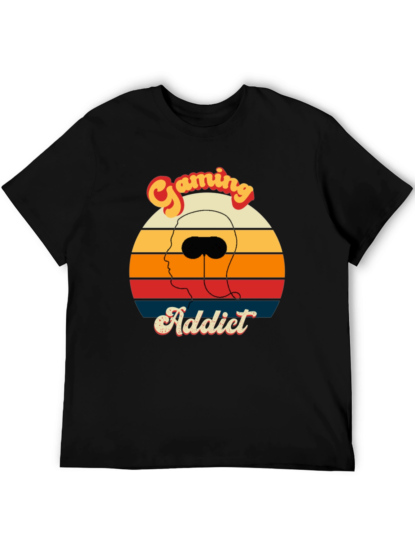 Gaming Addict Retro Style Graphic Tee