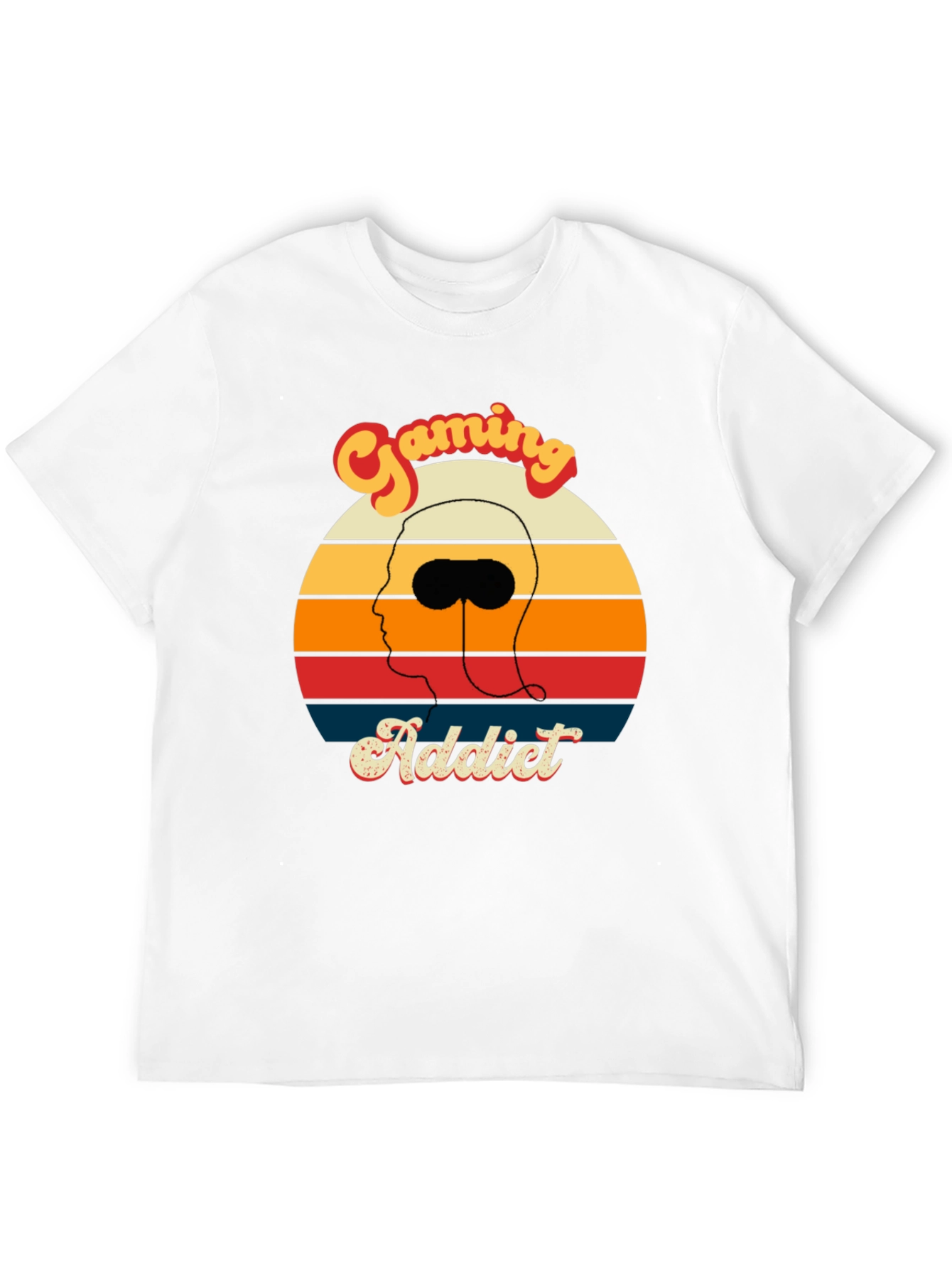 Gaming Addict Retro Style Graphic Tee
