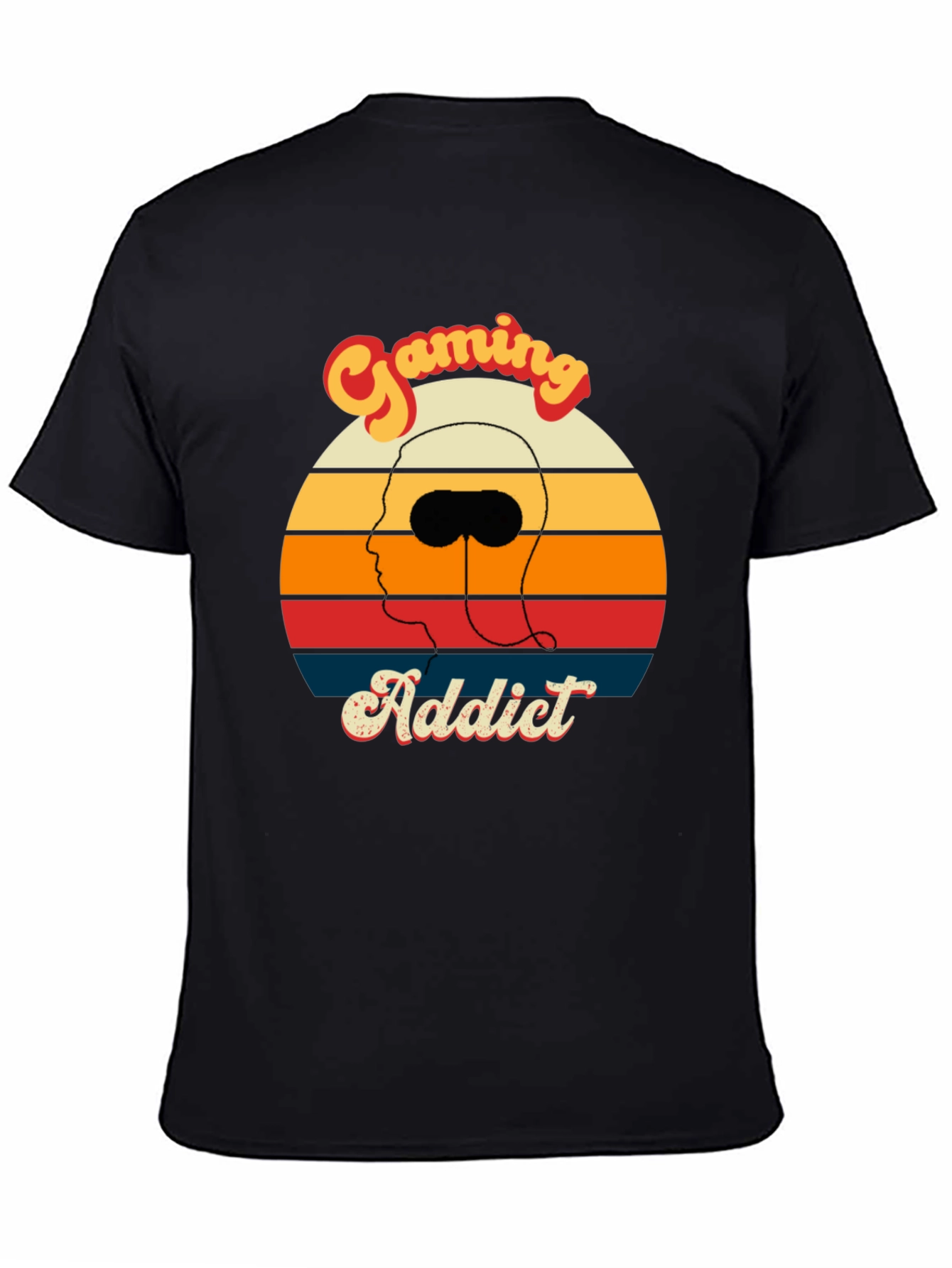 Gaming Addict Retro Style Graphic Tee