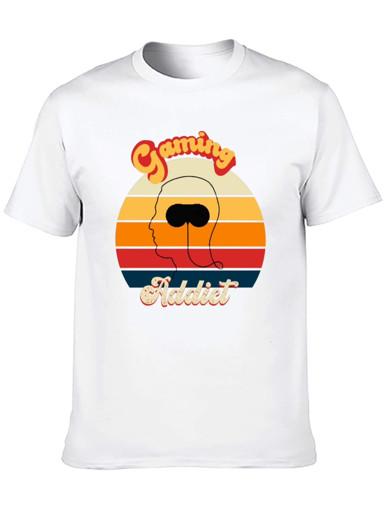 Gaming Addict Retro Style Graphic Tee