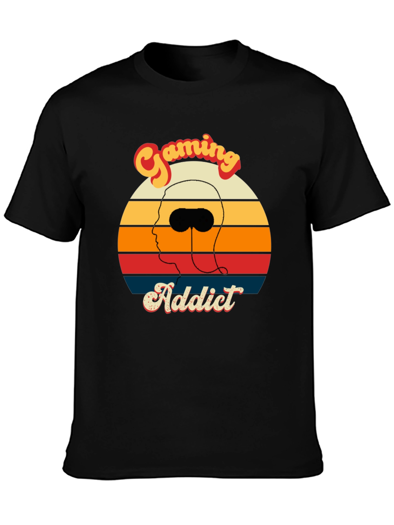 Gaming Addict Retro Style Graphic Tee