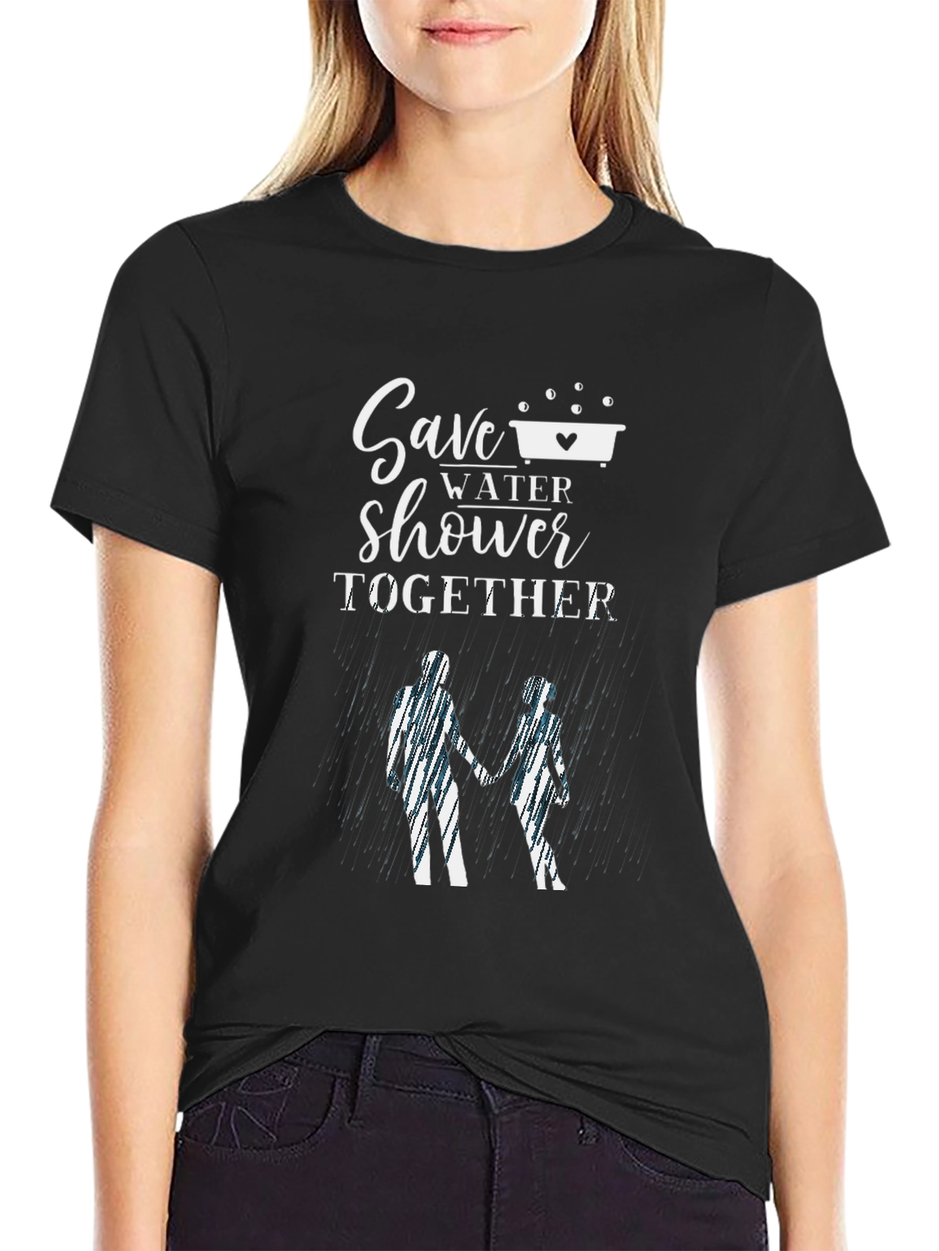Save Water Shower Together Graphic Tee