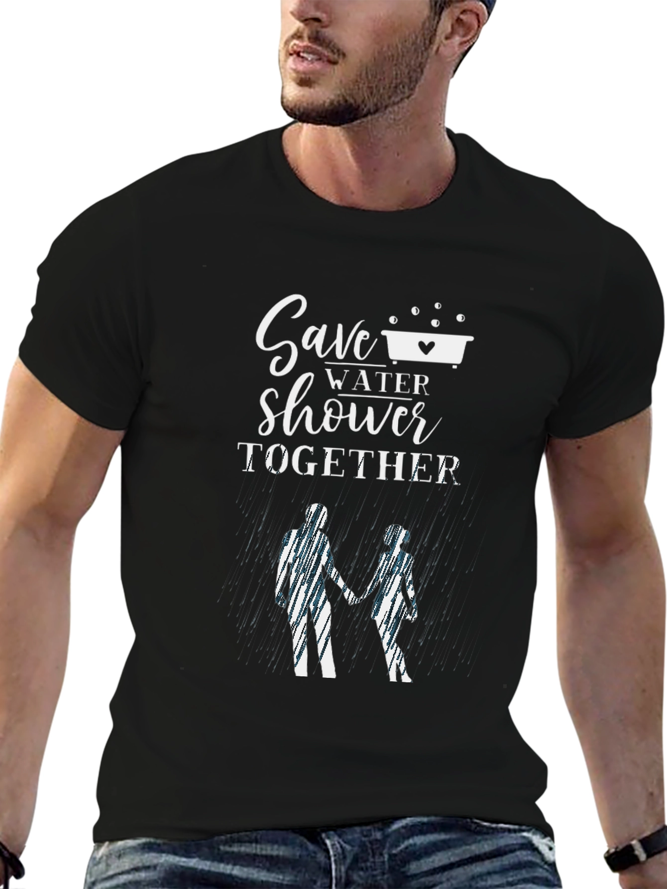 Save Water Shower Together Graphic Tee