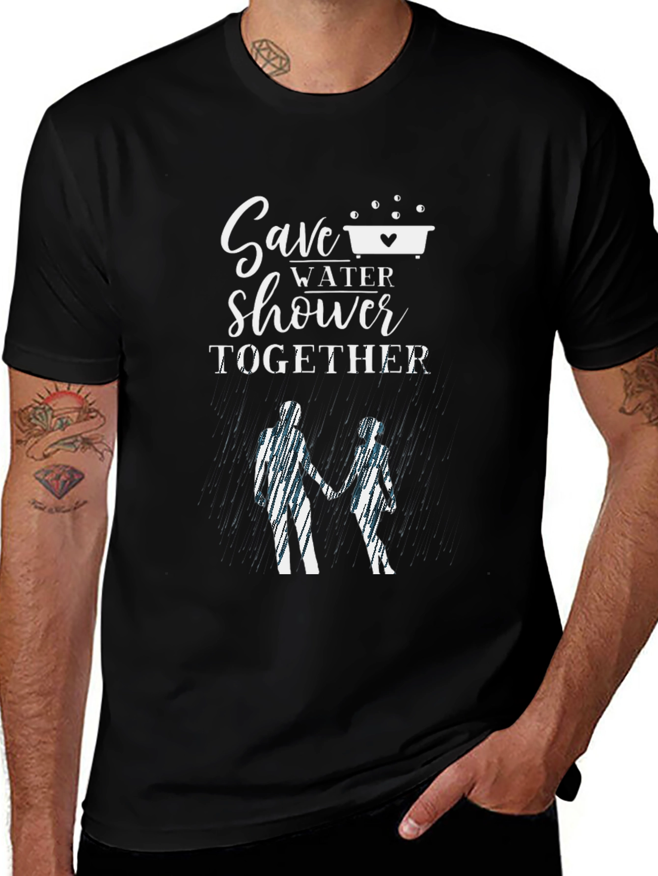 Save Water Shower Together Graphic Tee