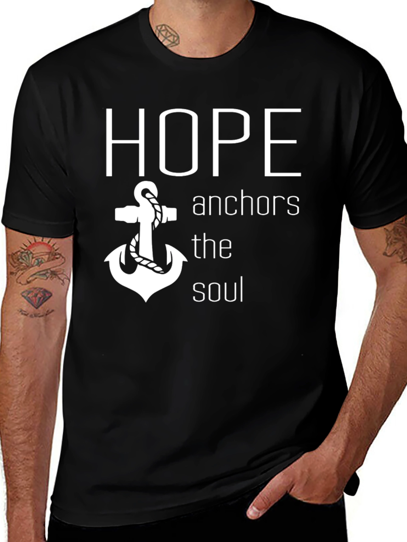 Hope Anchors the Soul Graphic T-Shirt