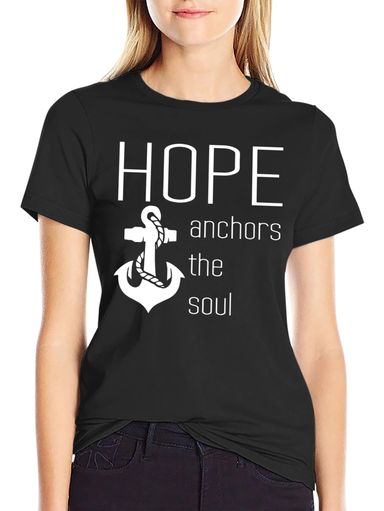 Hope Anchors the Soul Graphic T-Shirt