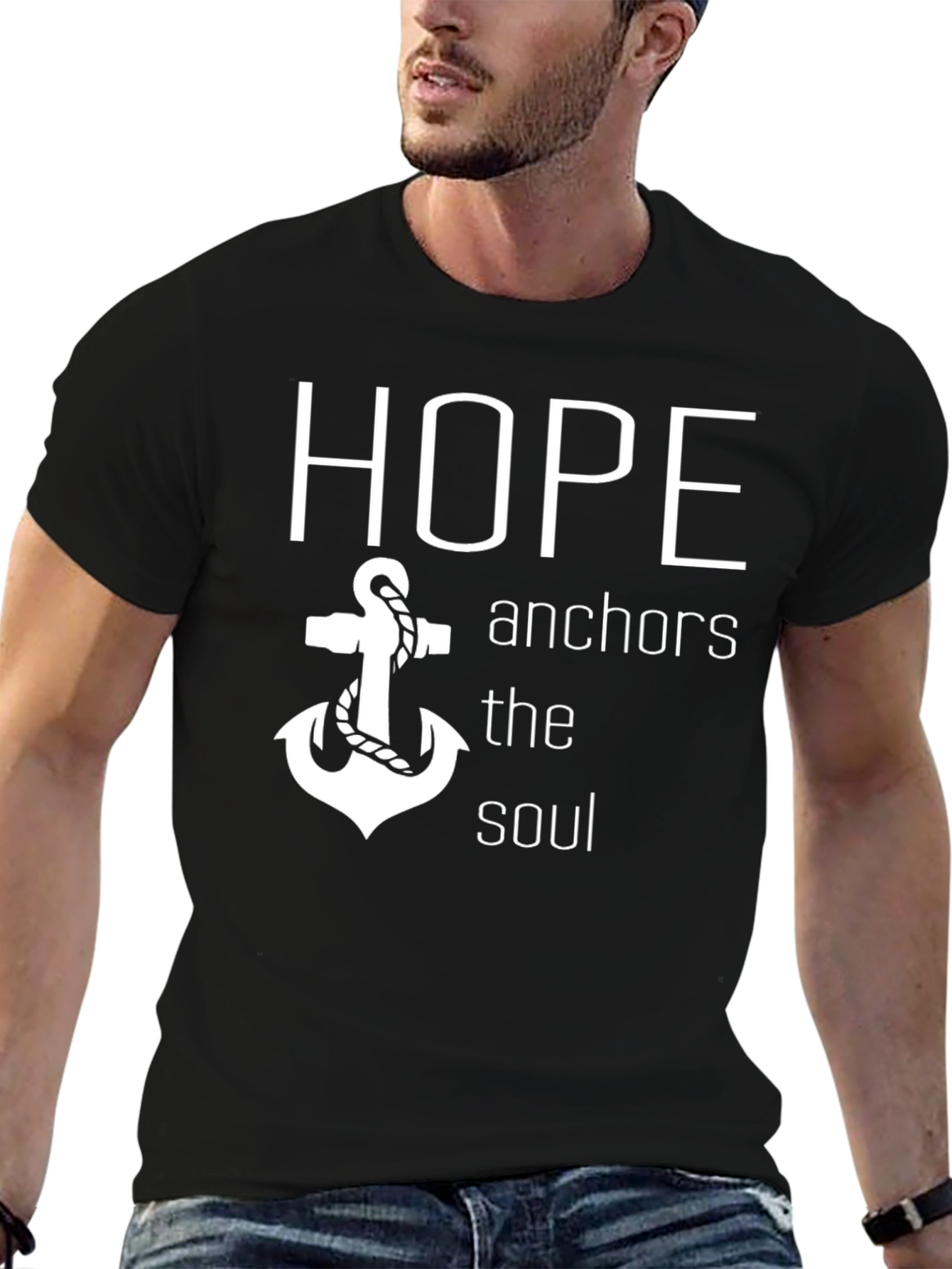 Hope Anchors the Soul Graphic T-Shirt