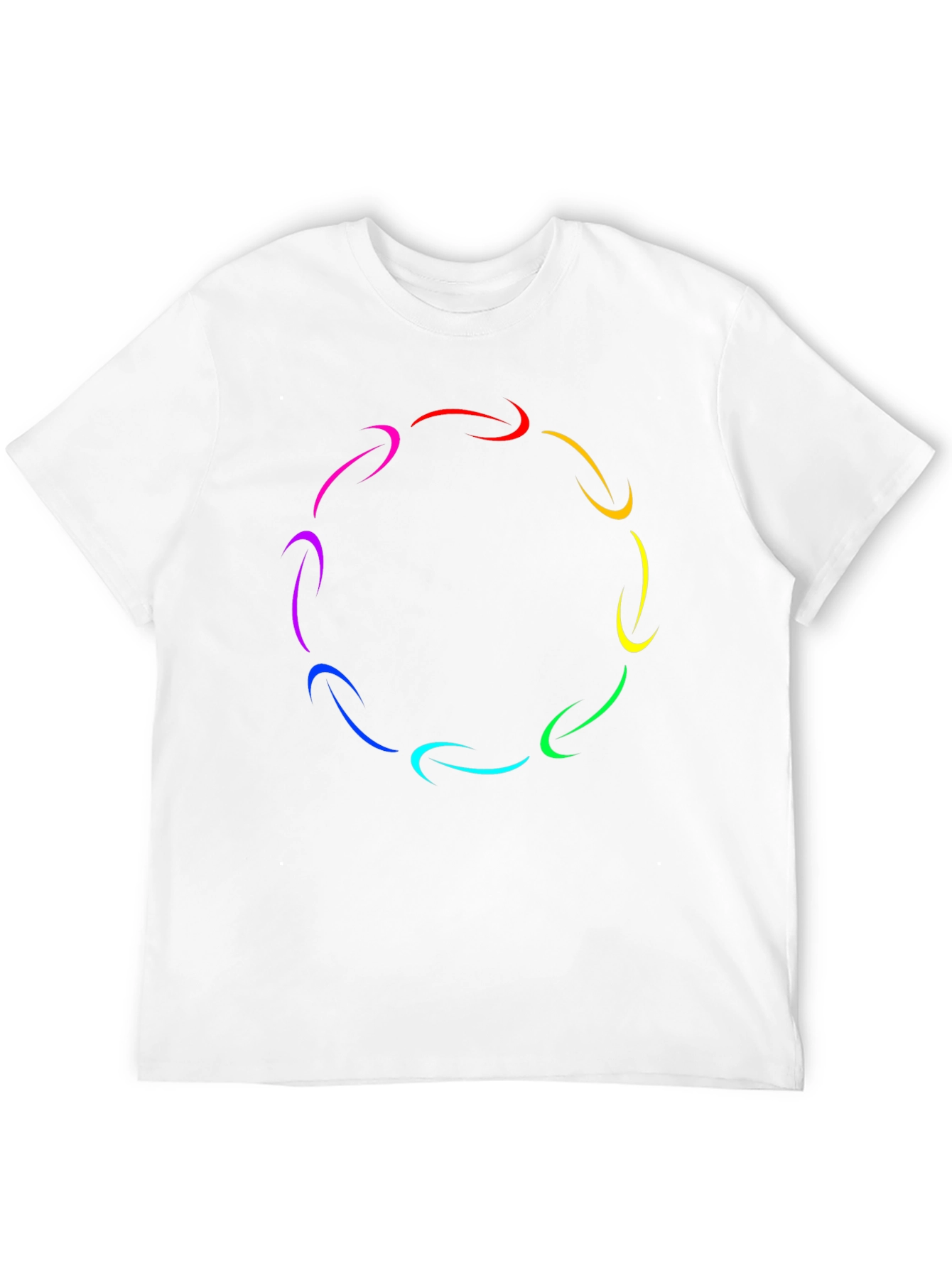 Rainbow Arrow Circle T-Shirt - Stylish Graphic Tee