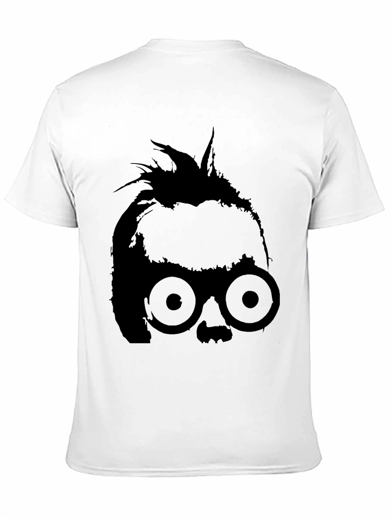 Abstract Silhouette Graphic T-Shirt - Black
