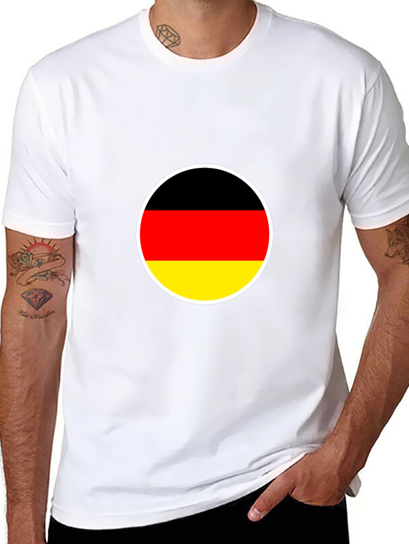 Germany Flag Graphic Black T-Shirt