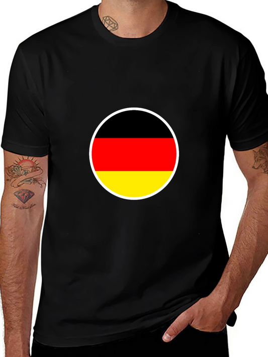 Germany Flag Graphic Black T-Shirt