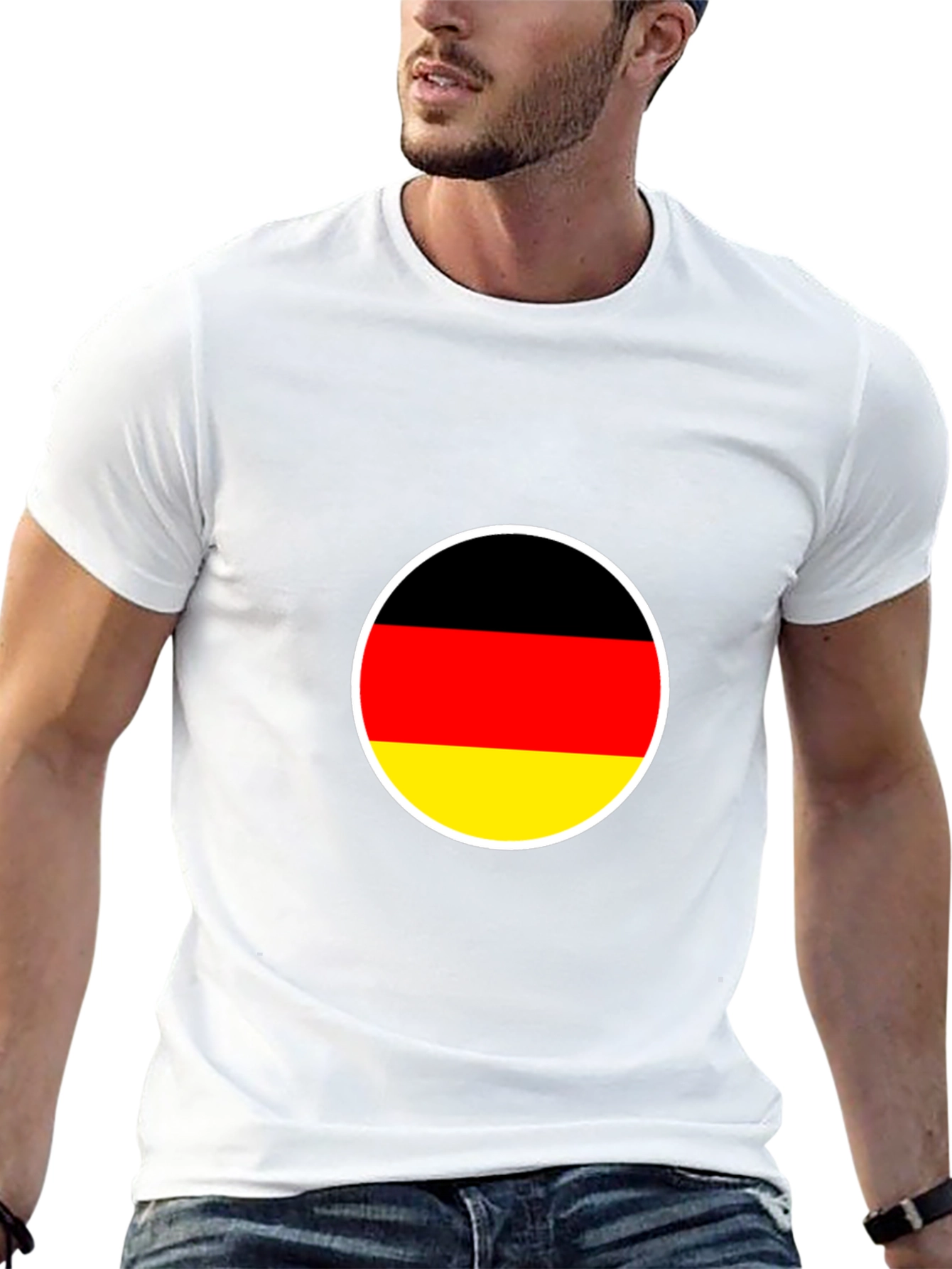 Germany Flag Graphic Black T-Shirt