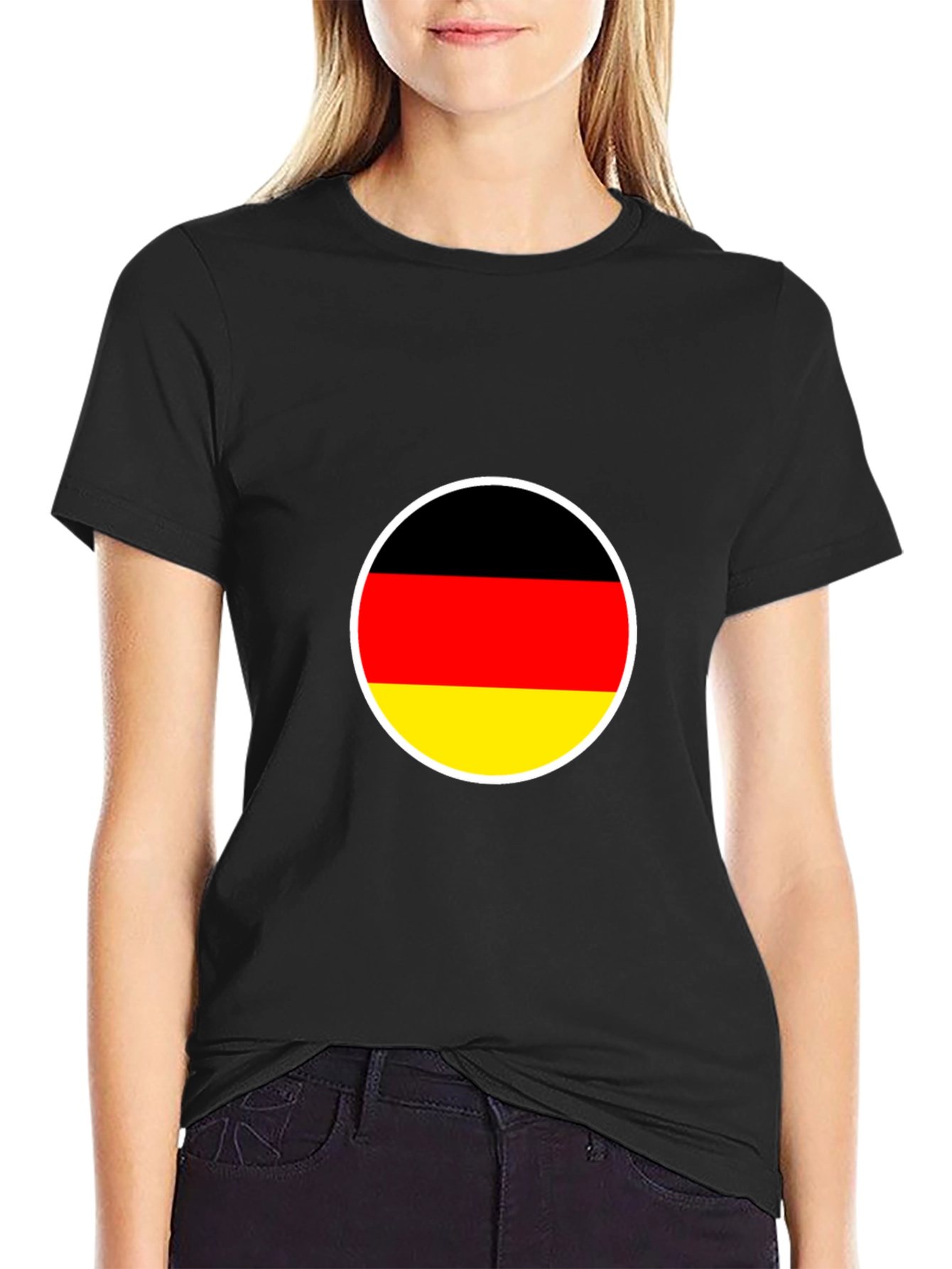 Germany Flag Graphic Black T-Shirt