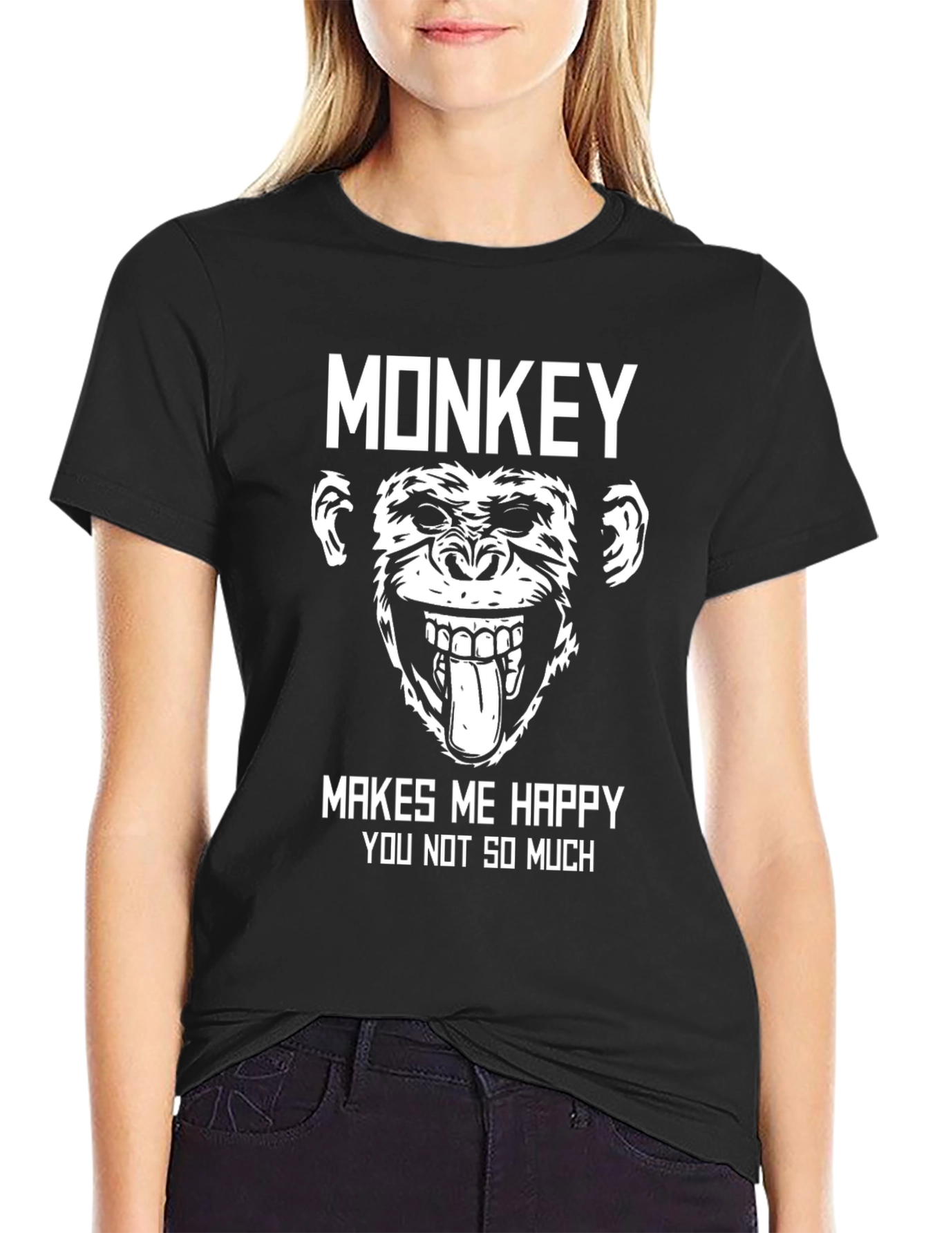 Monkey Makes Me Happy T-Shirt