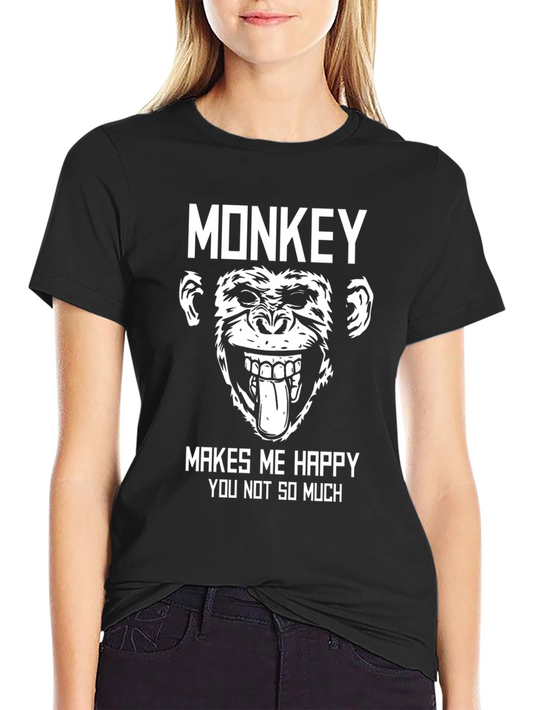 Monkey Makes Me Happy T-Shirt