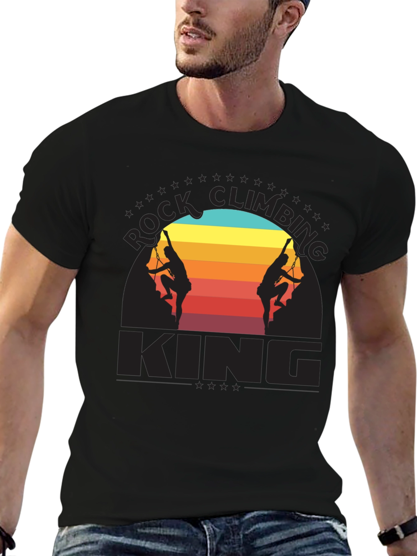 Rock Climbing King Graphic T-Shirt