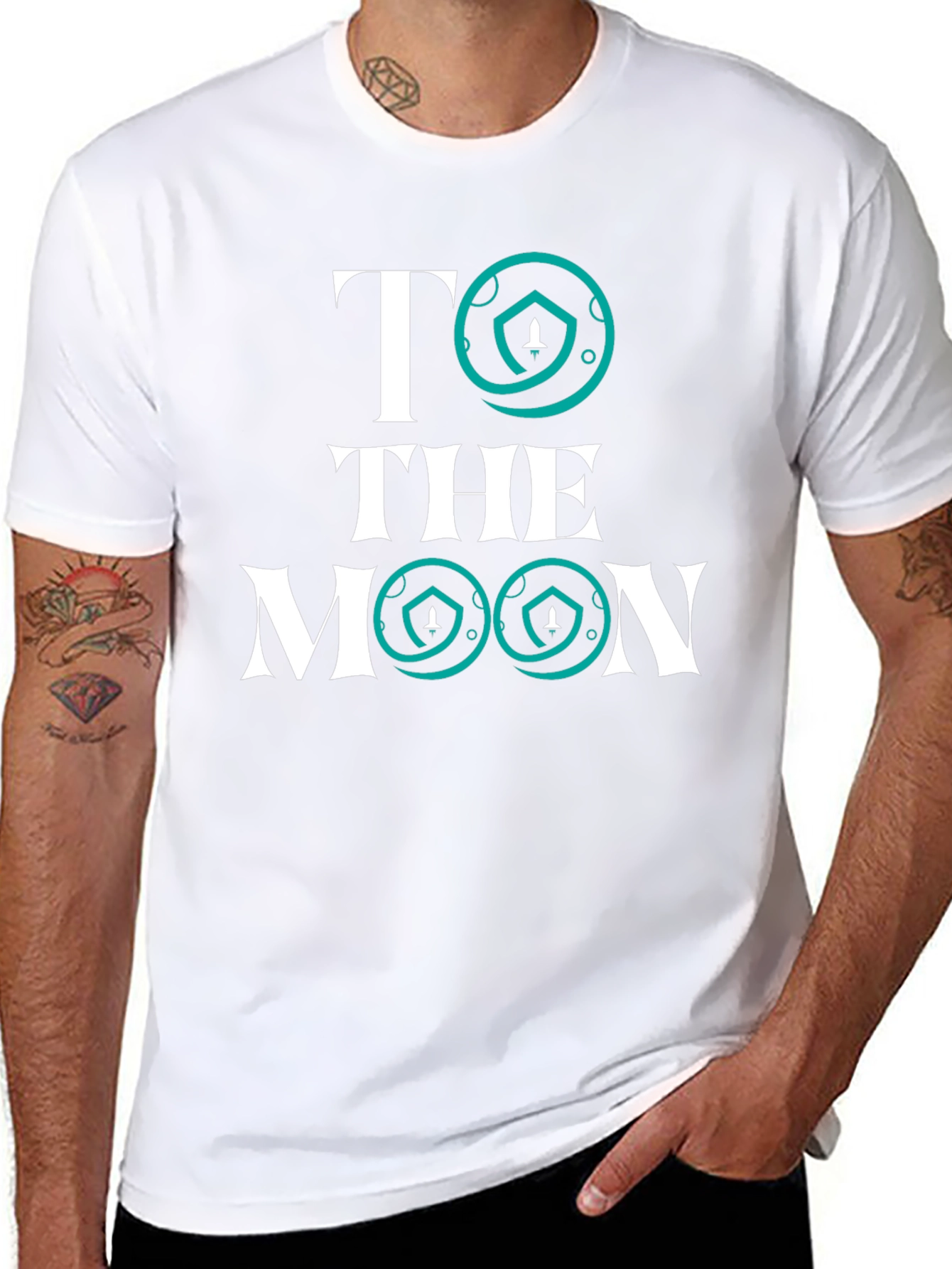 To the Moon Graphic Tee - Crypto Style!