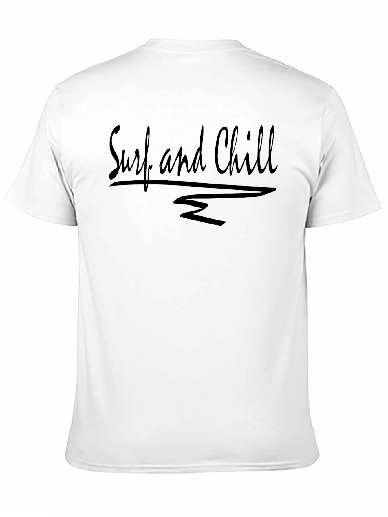 Surf and Chill Black Graphic Tee