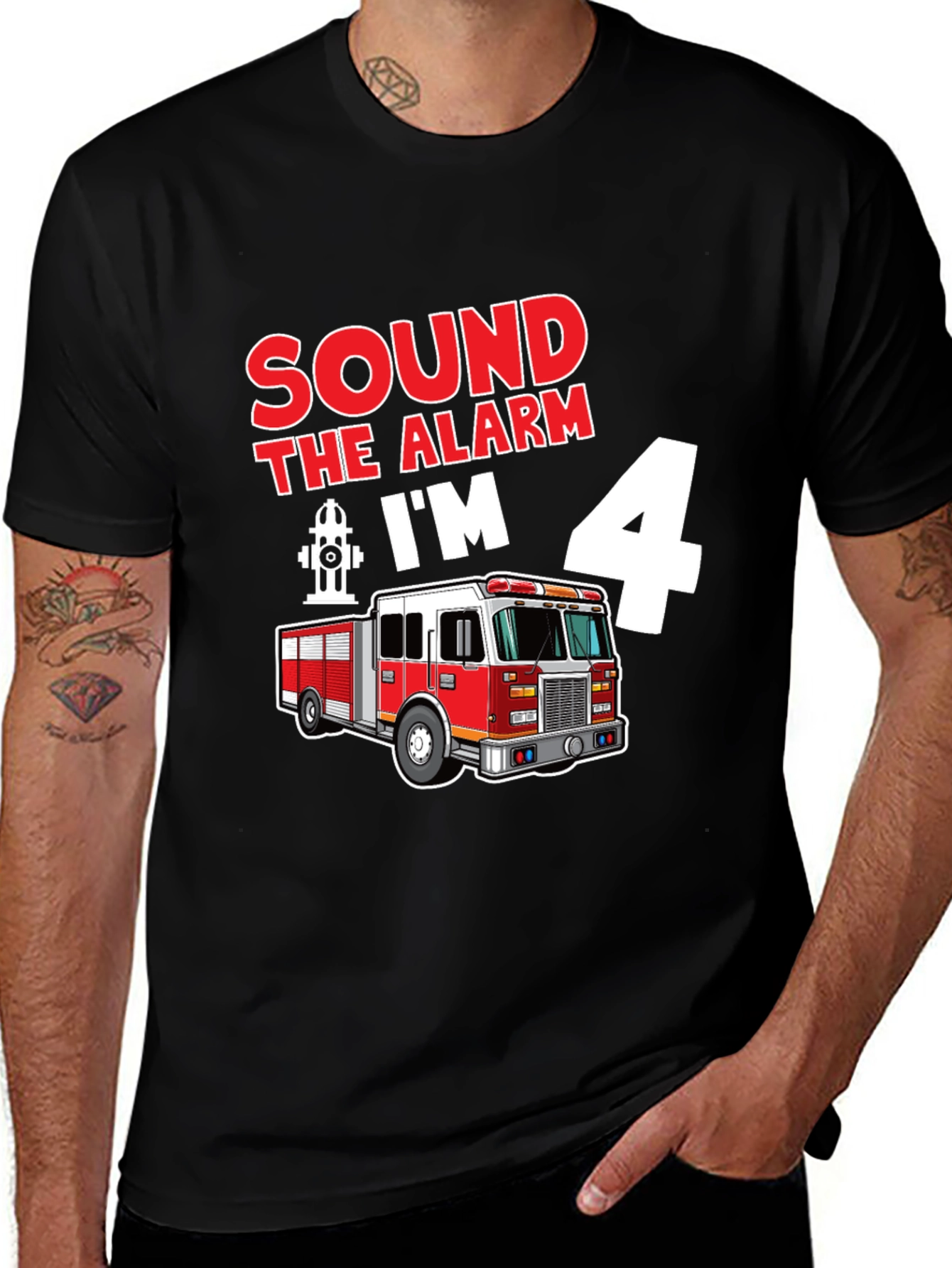 Sound the Alarm Im 4 Fire Truck T-Shirt