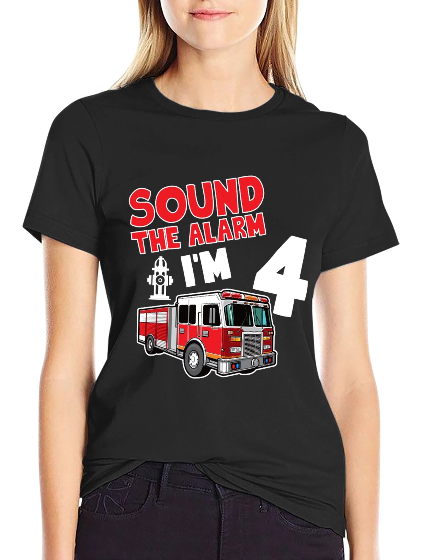 Sound the Alarm Im 4 Fire Truck T-Shirt