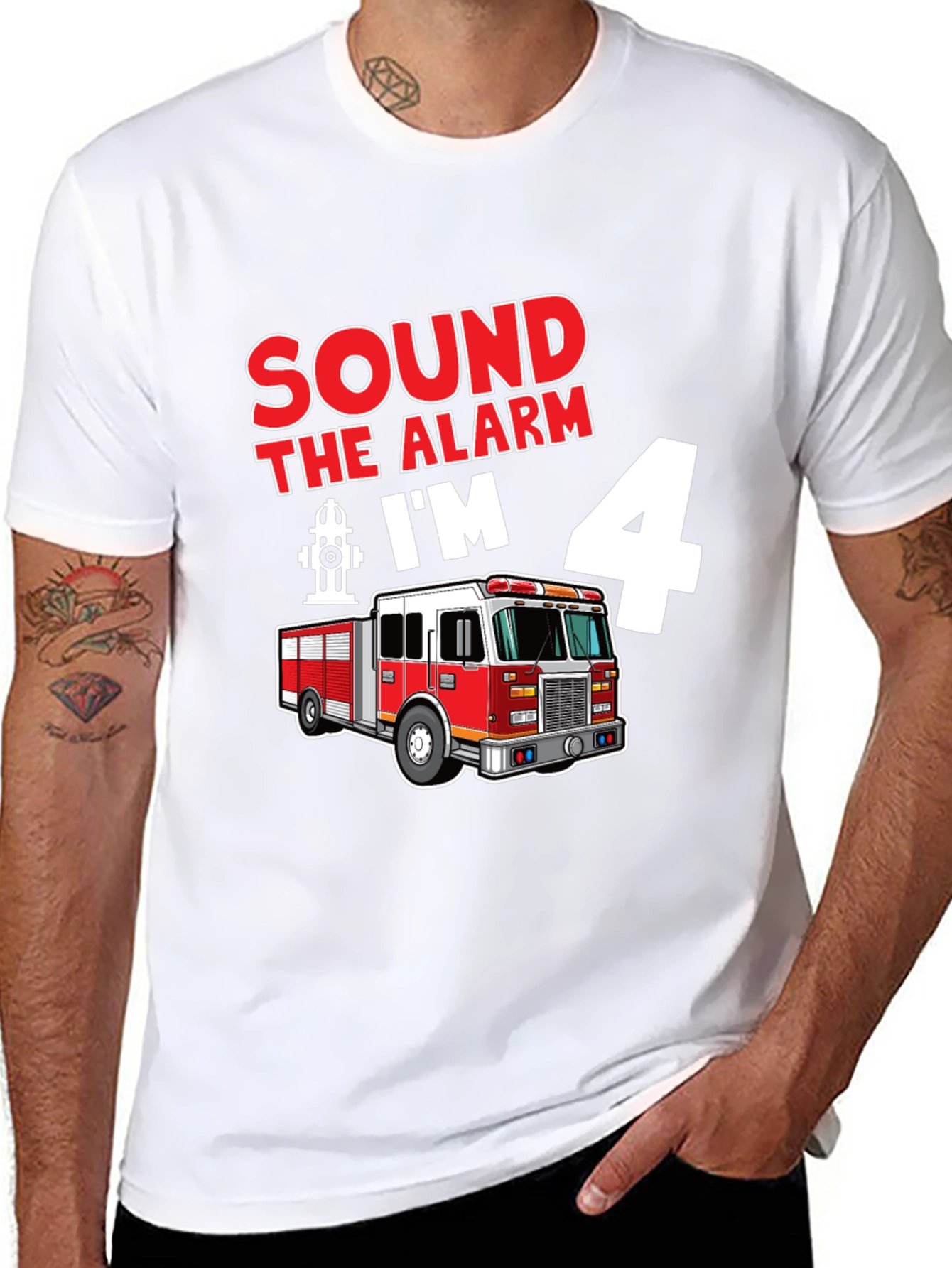 Sound the Alarm Im 4 Fire Truck T-Shirt