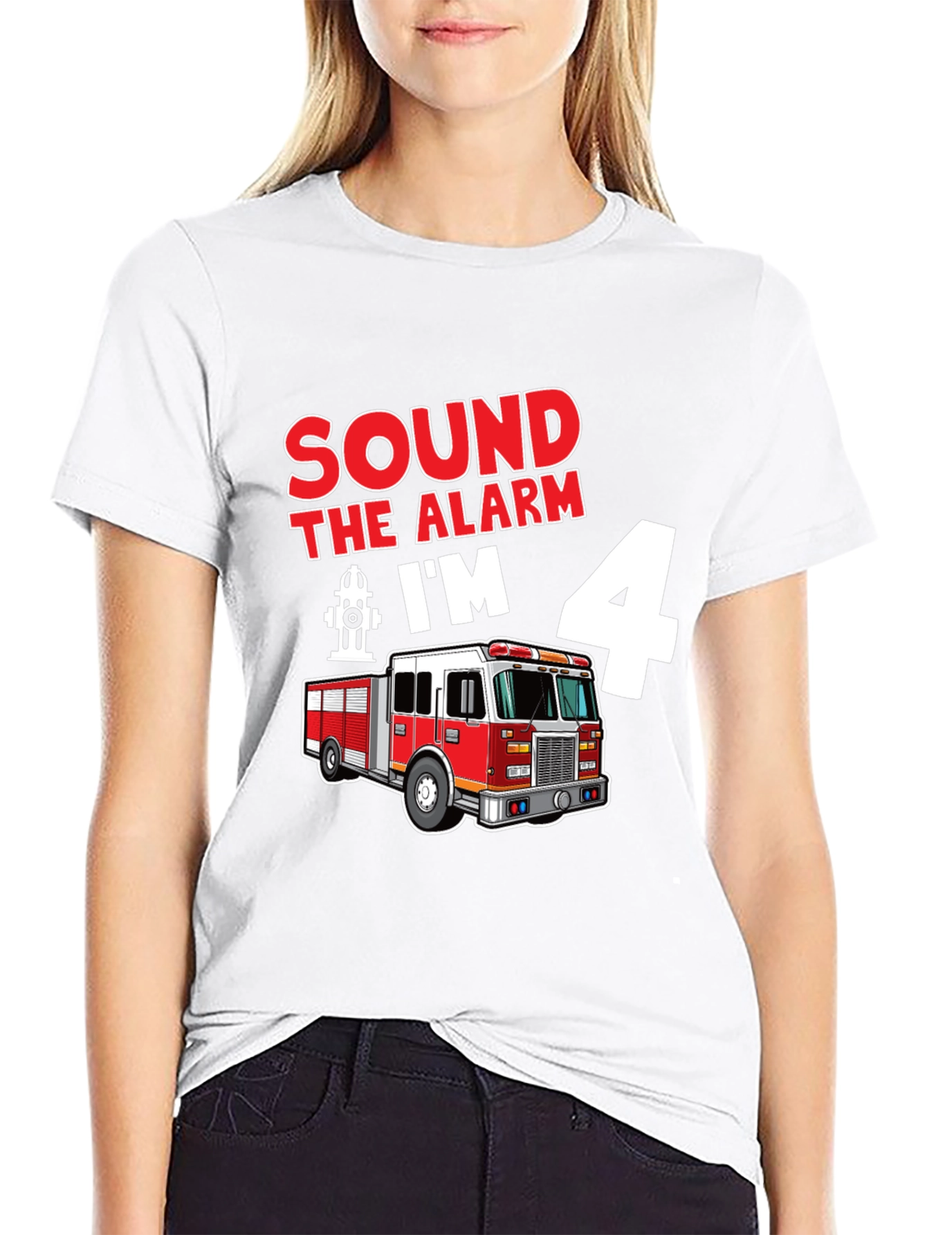Sound the Alarm Im 4 Fire Truck T-Shirt