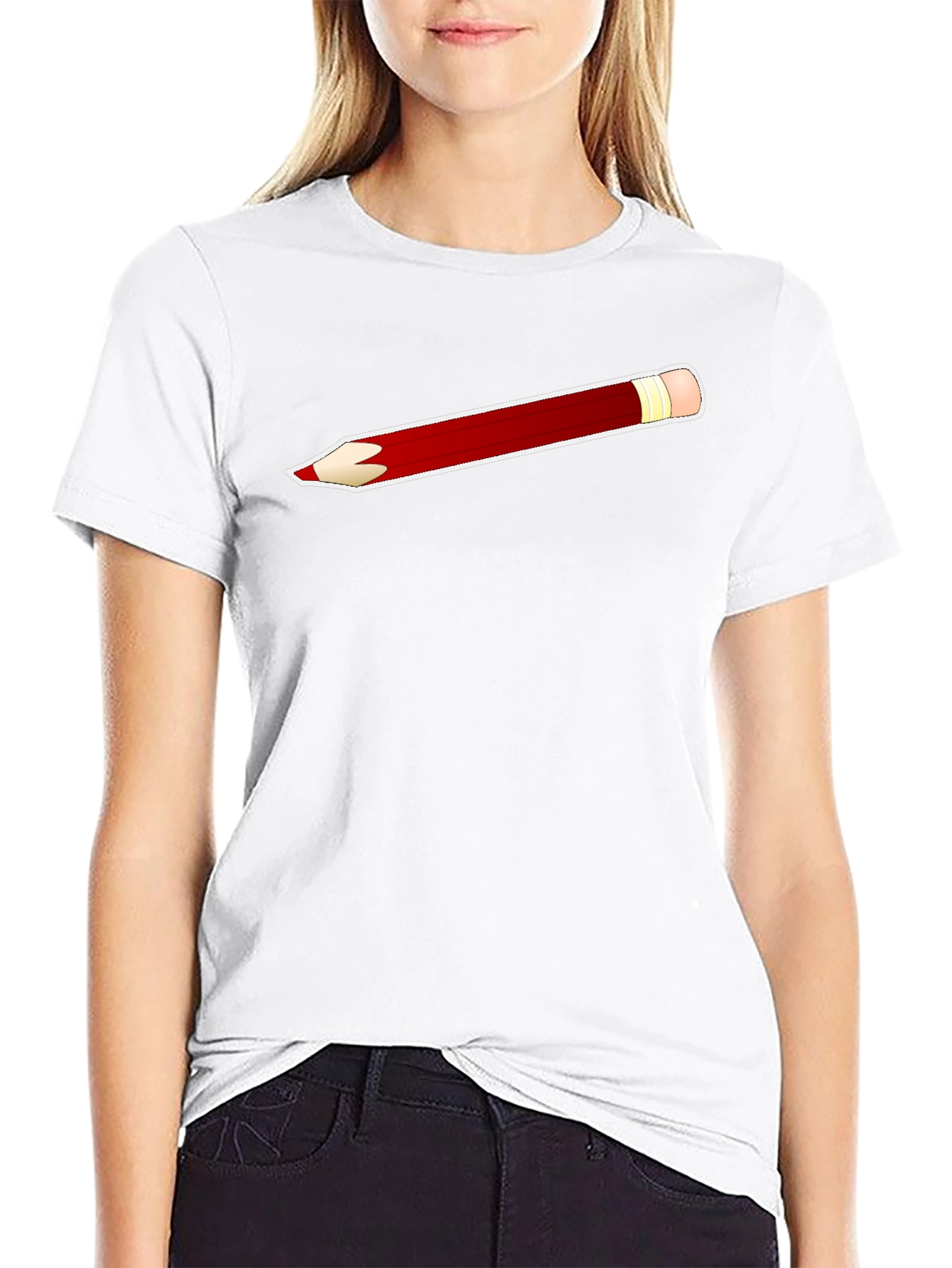 Pencil T-Shirt - Black Graphic Tee