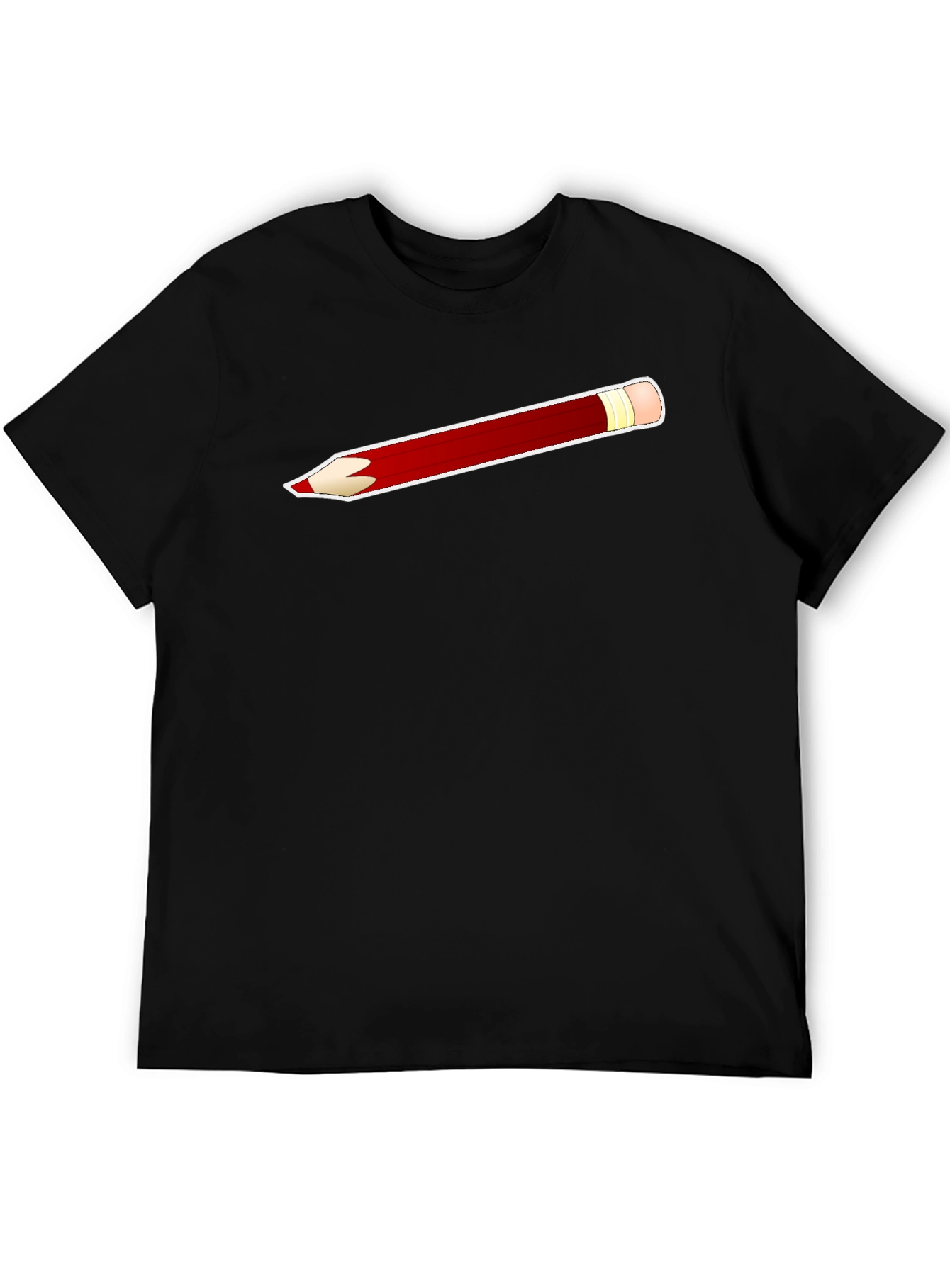 Pencil T-Shirt - Black Graphic Tee