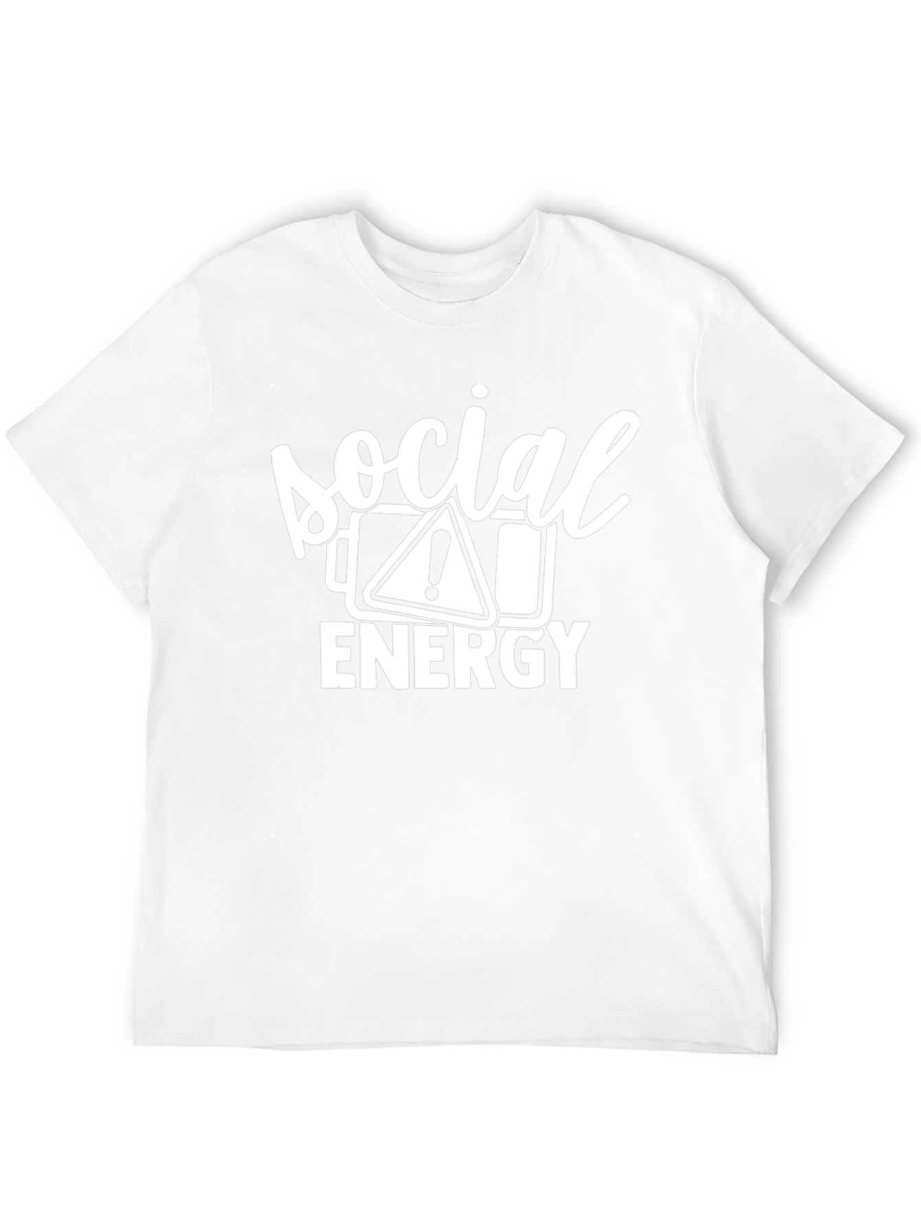 Social Energy Low Battery Graphic T-Shirt - Black