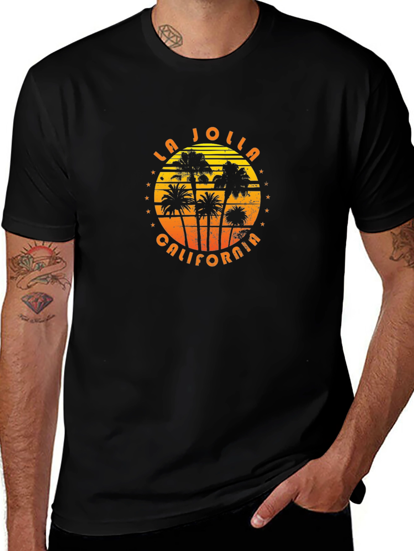 La Jolla California Palm Tree T-Shirt