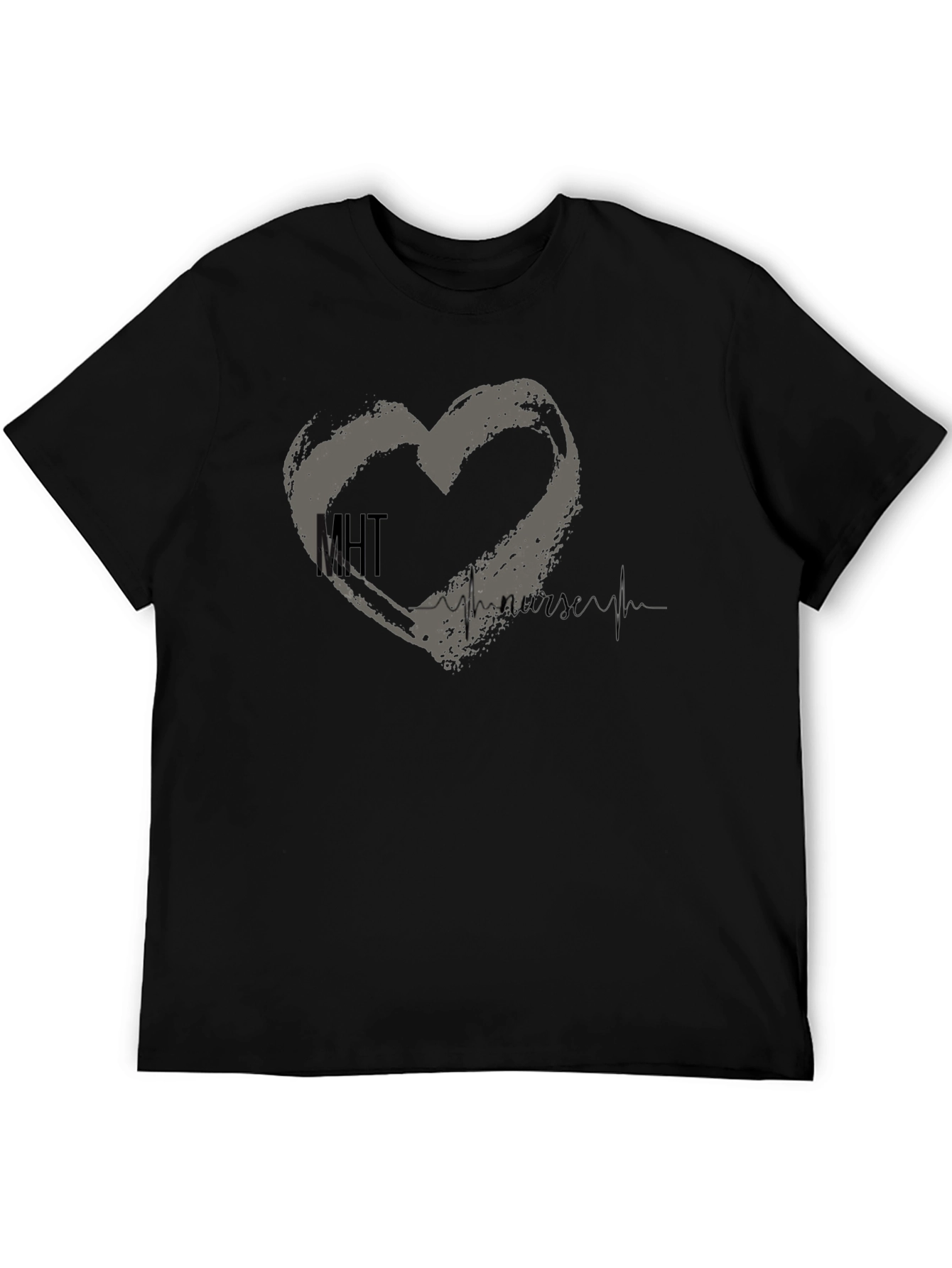 Mental Health Nurse Heartbeat T-Shirt